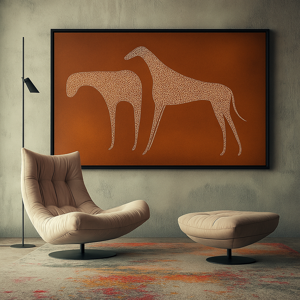 vintage greyhound print