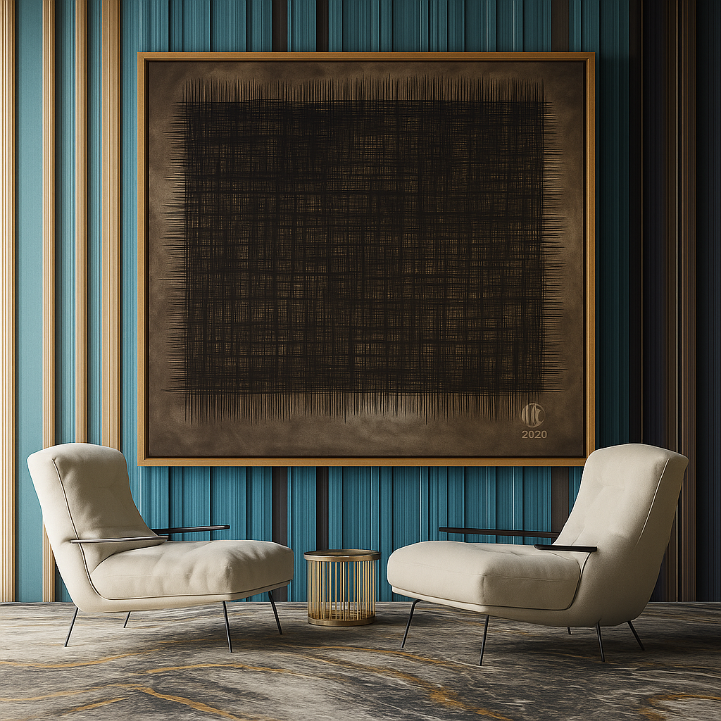 large monochrome canvas art