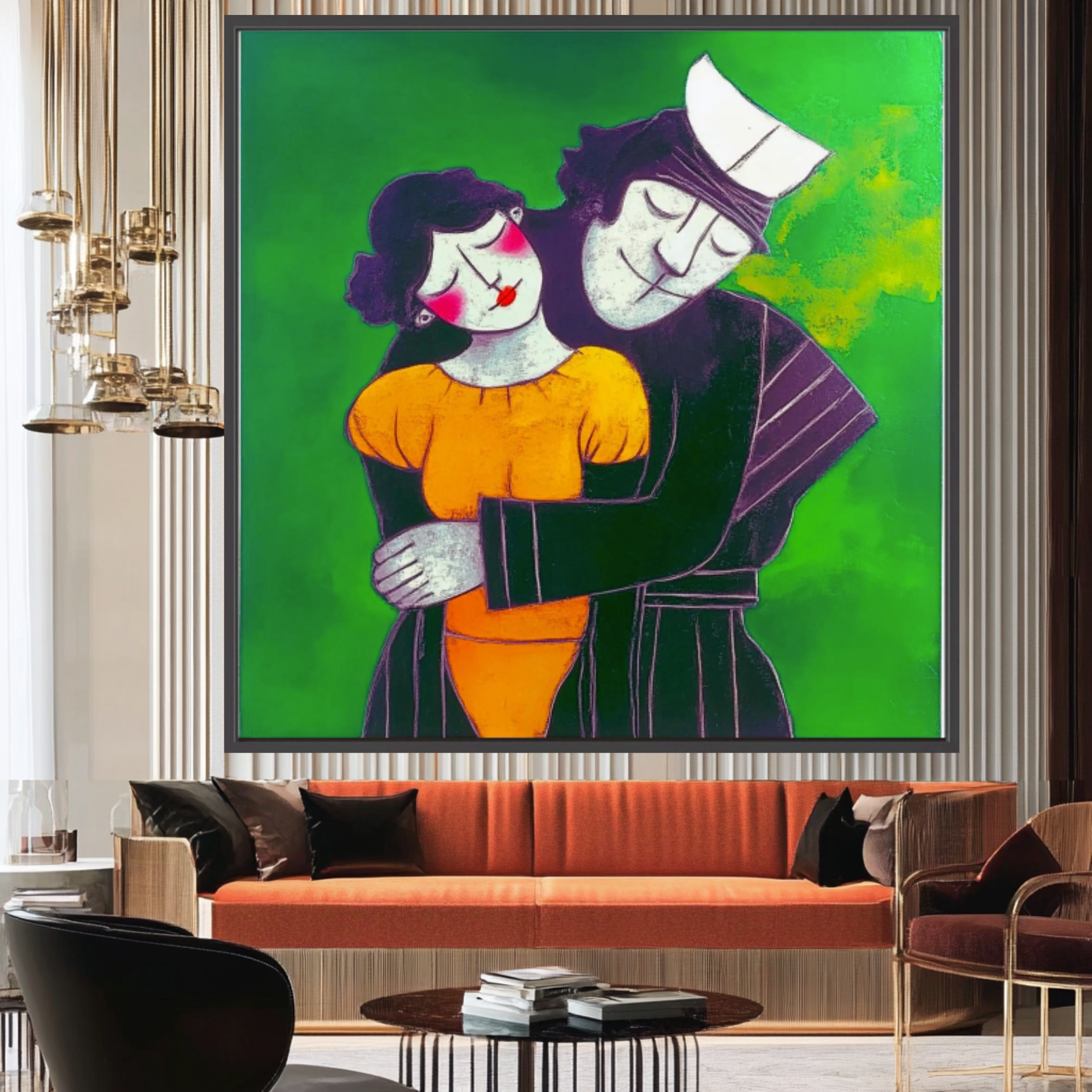 Canvas Print: Timeless Embrace – Romanticism Art