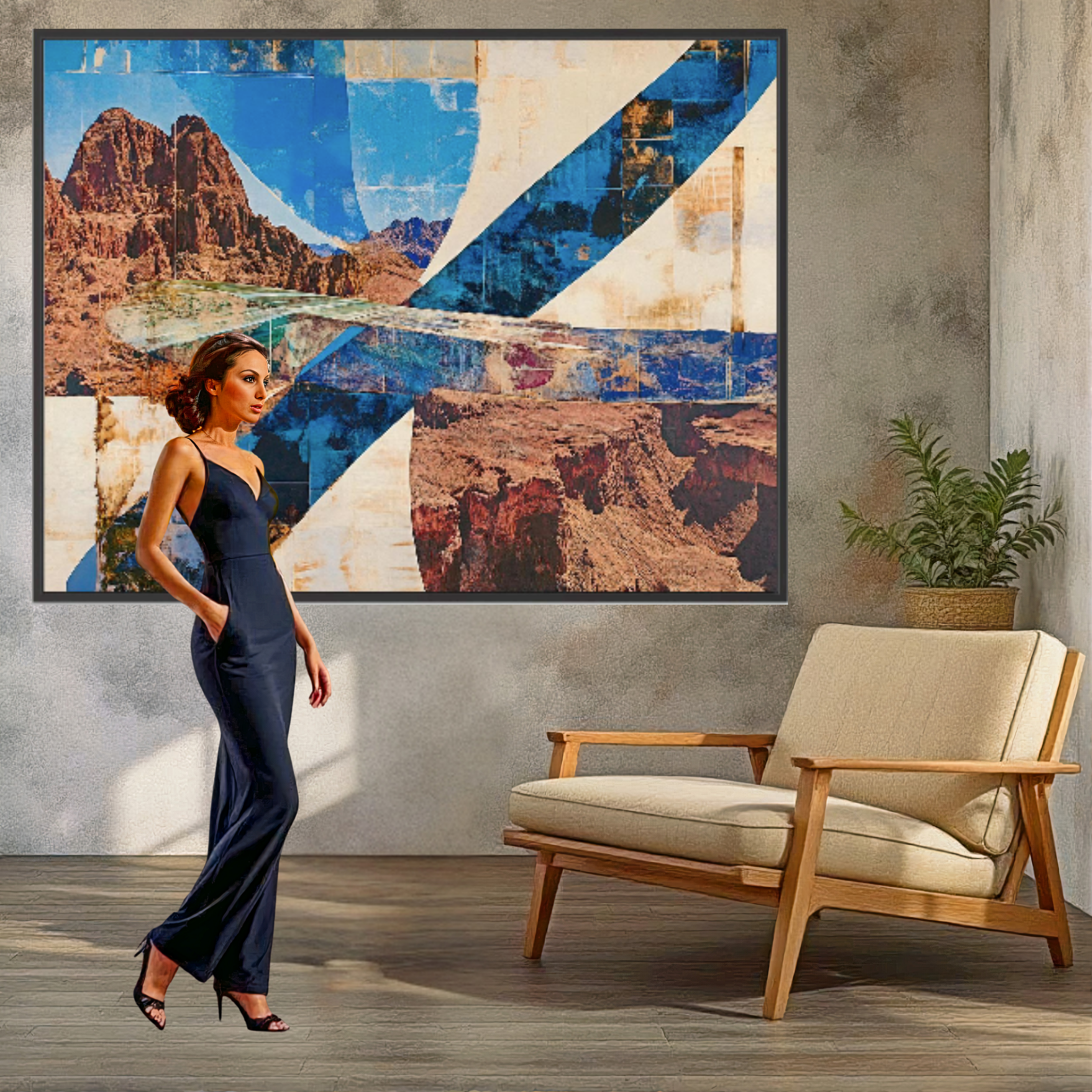 Canvas Print : Desert Dreamscape Photography - Abstract Grand Canyon Art - Chiara Rossetti