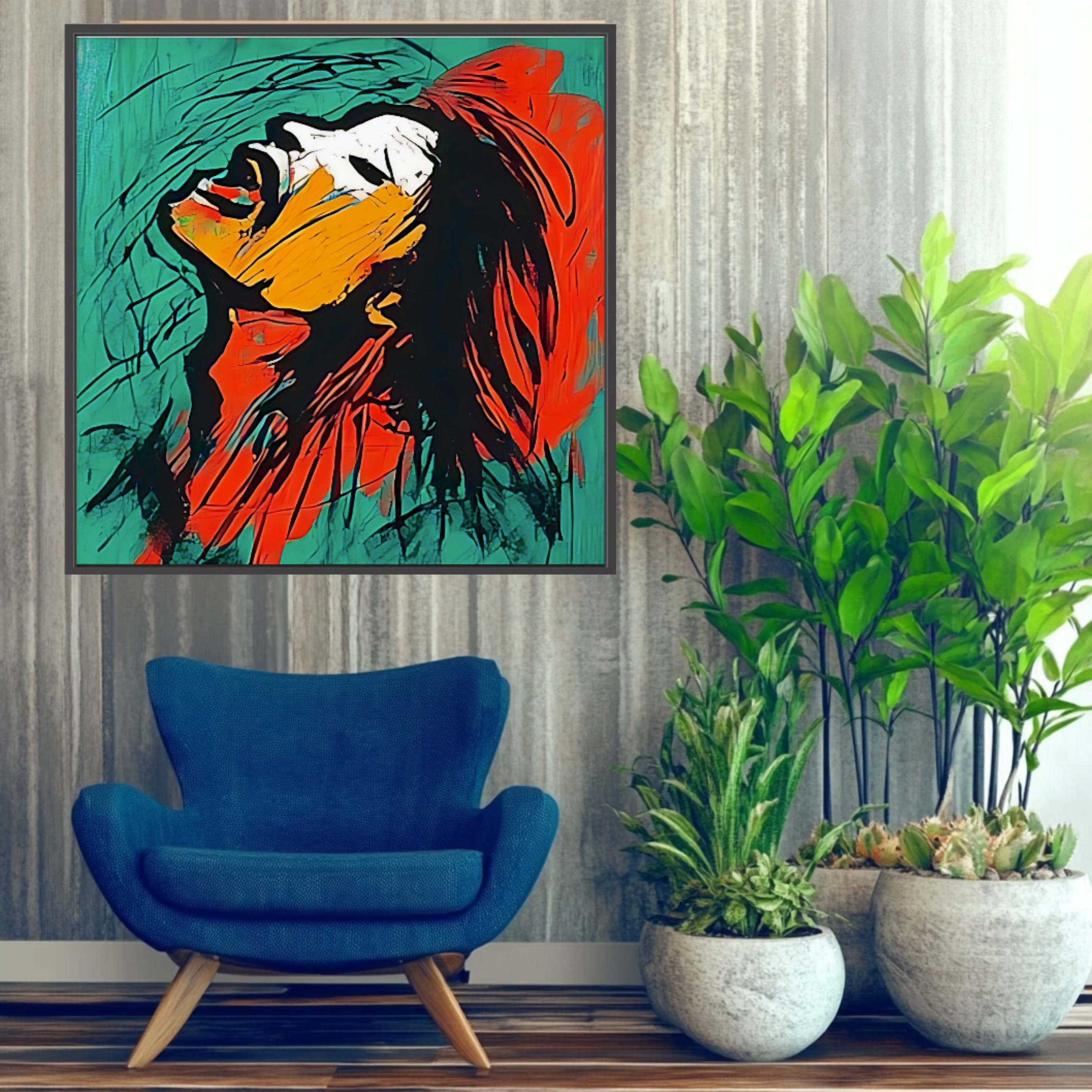 Canvas Print: Unleashed Emotion – Large Canvas Wall Art