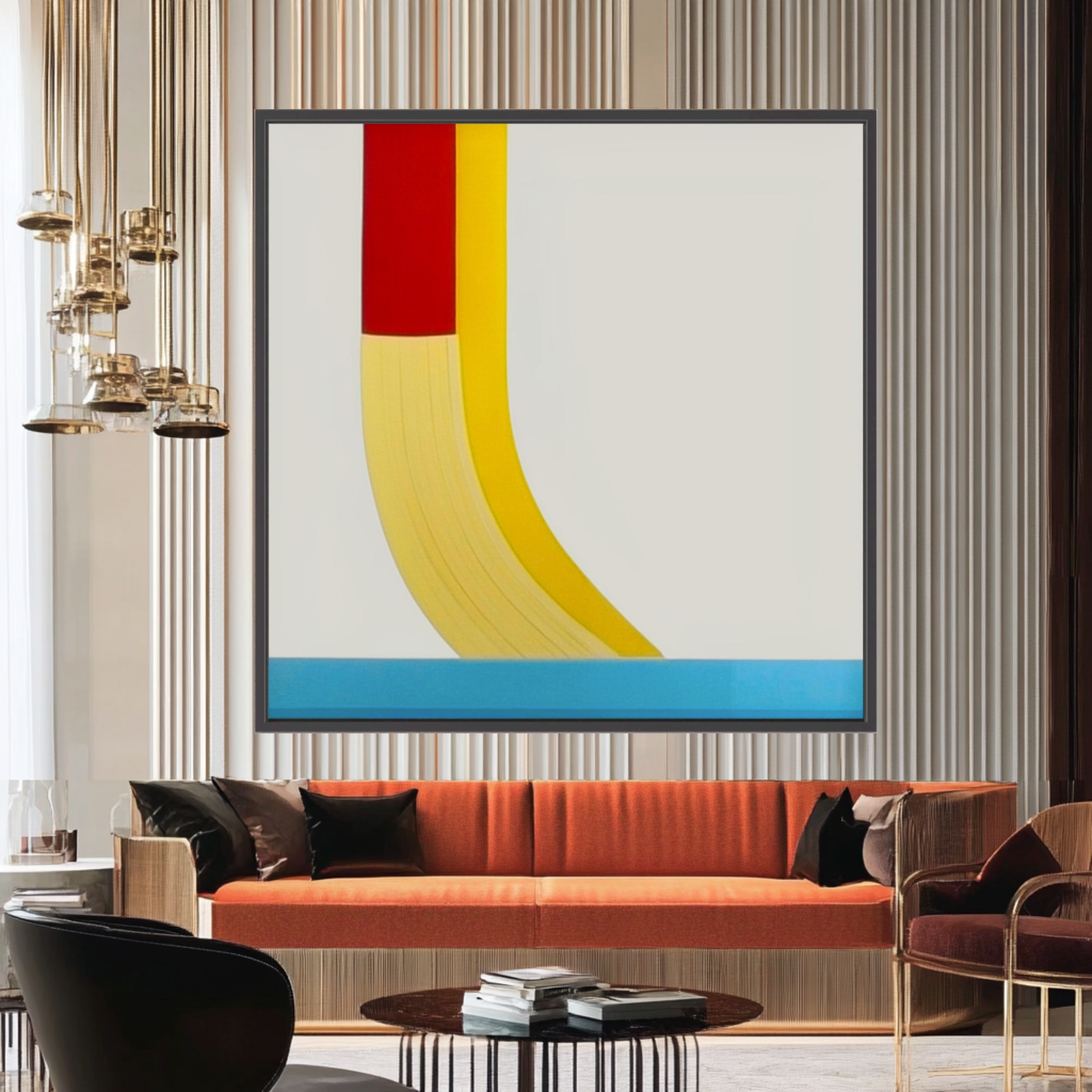 Canvas Print: Minimalist Motion - Geometric Abstract Wall Art