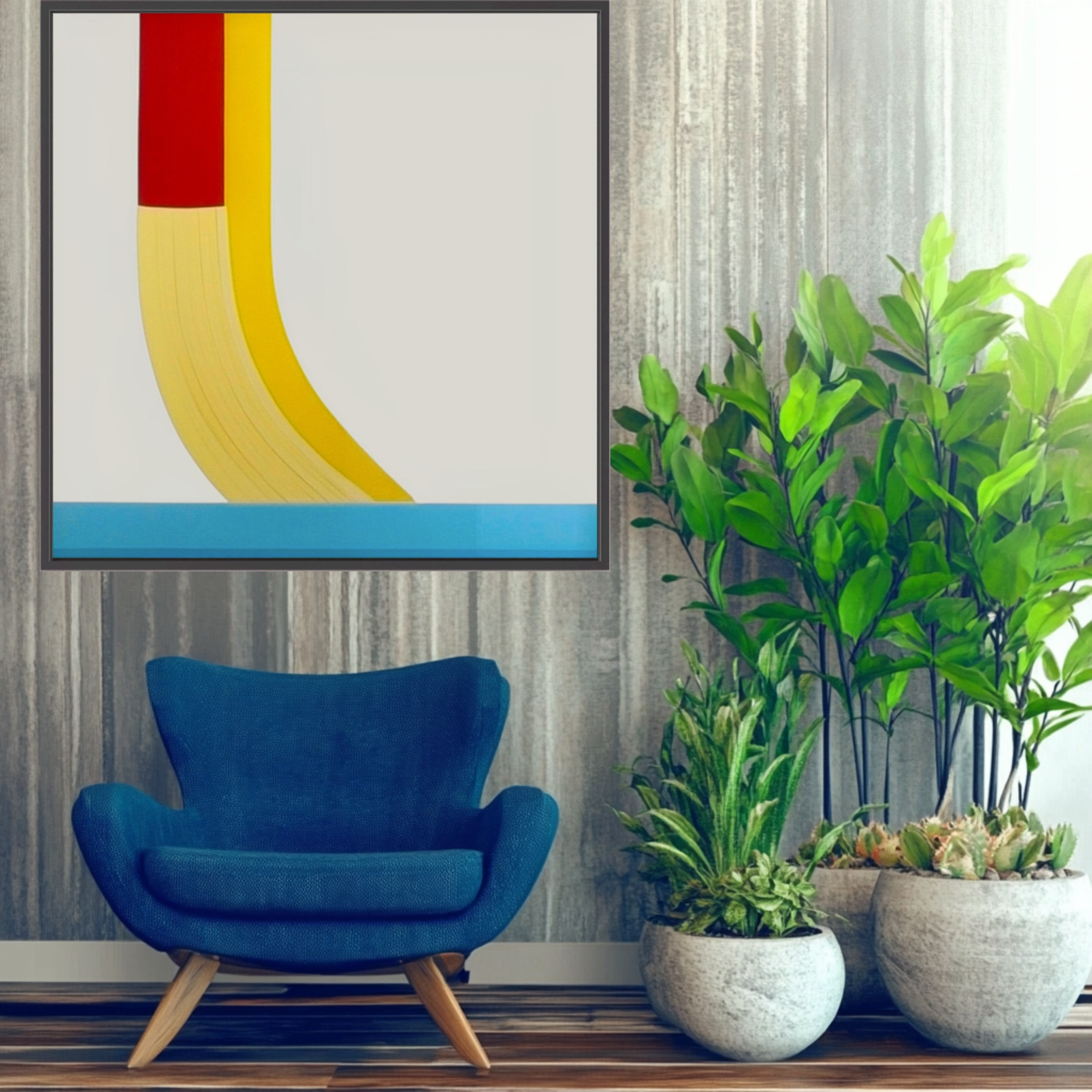 Canvas Print: Minimalist Motion - Geometric Abstract Wall Art