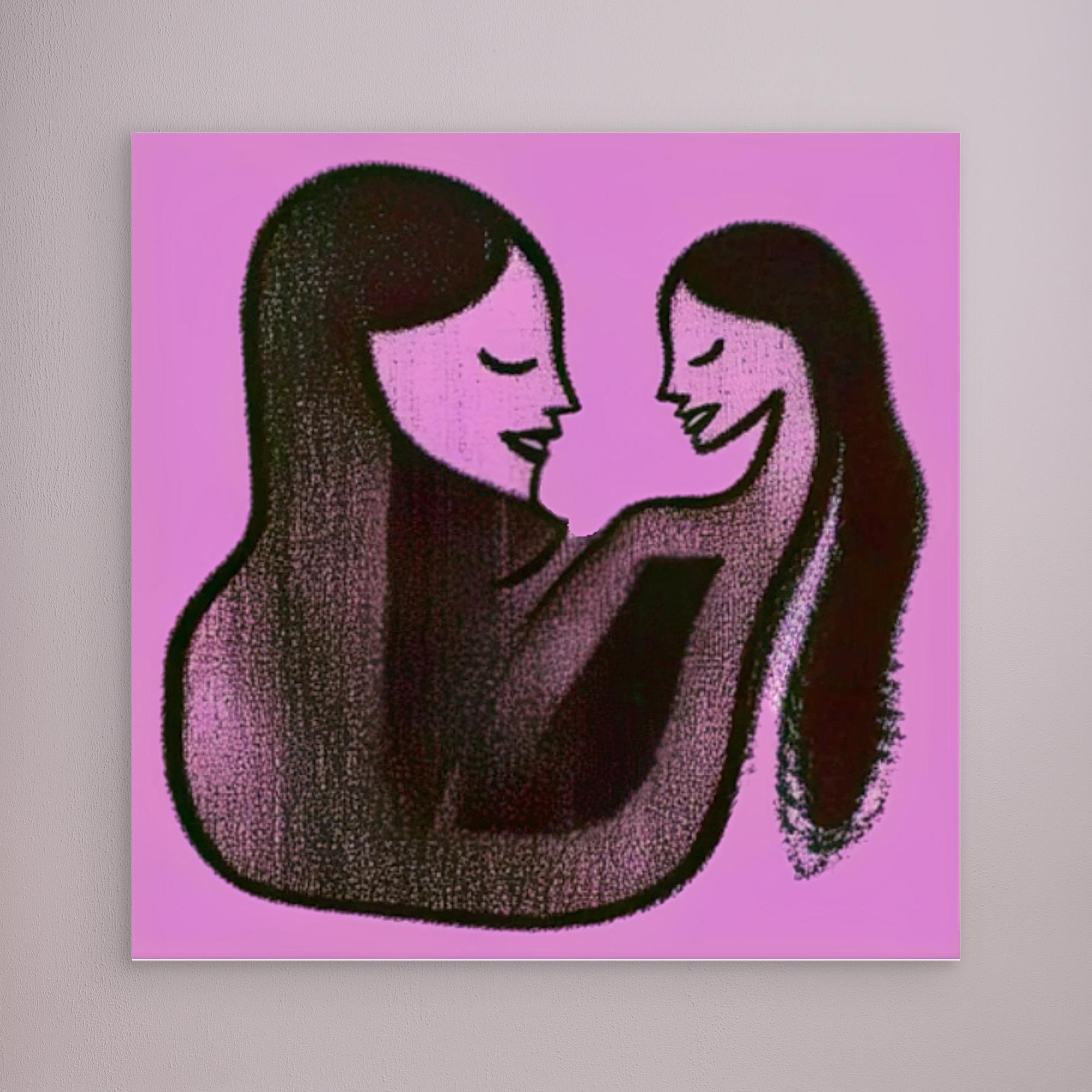 Canvas Print: Mother’s Embrace – Love Art Canvas