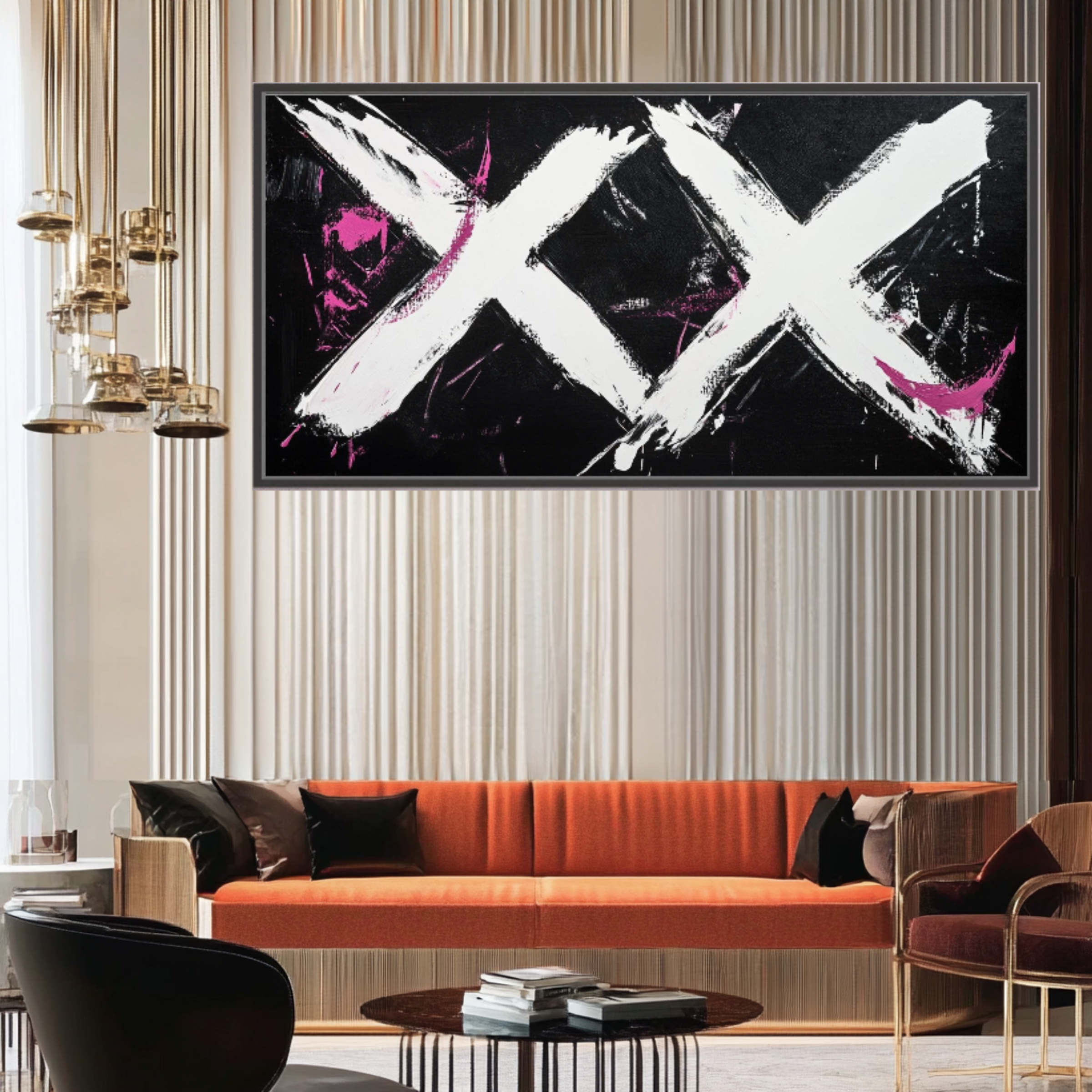 Canvas Print: "Rebel XX" - Abstract Expressionist Art - Chiara Rossetti