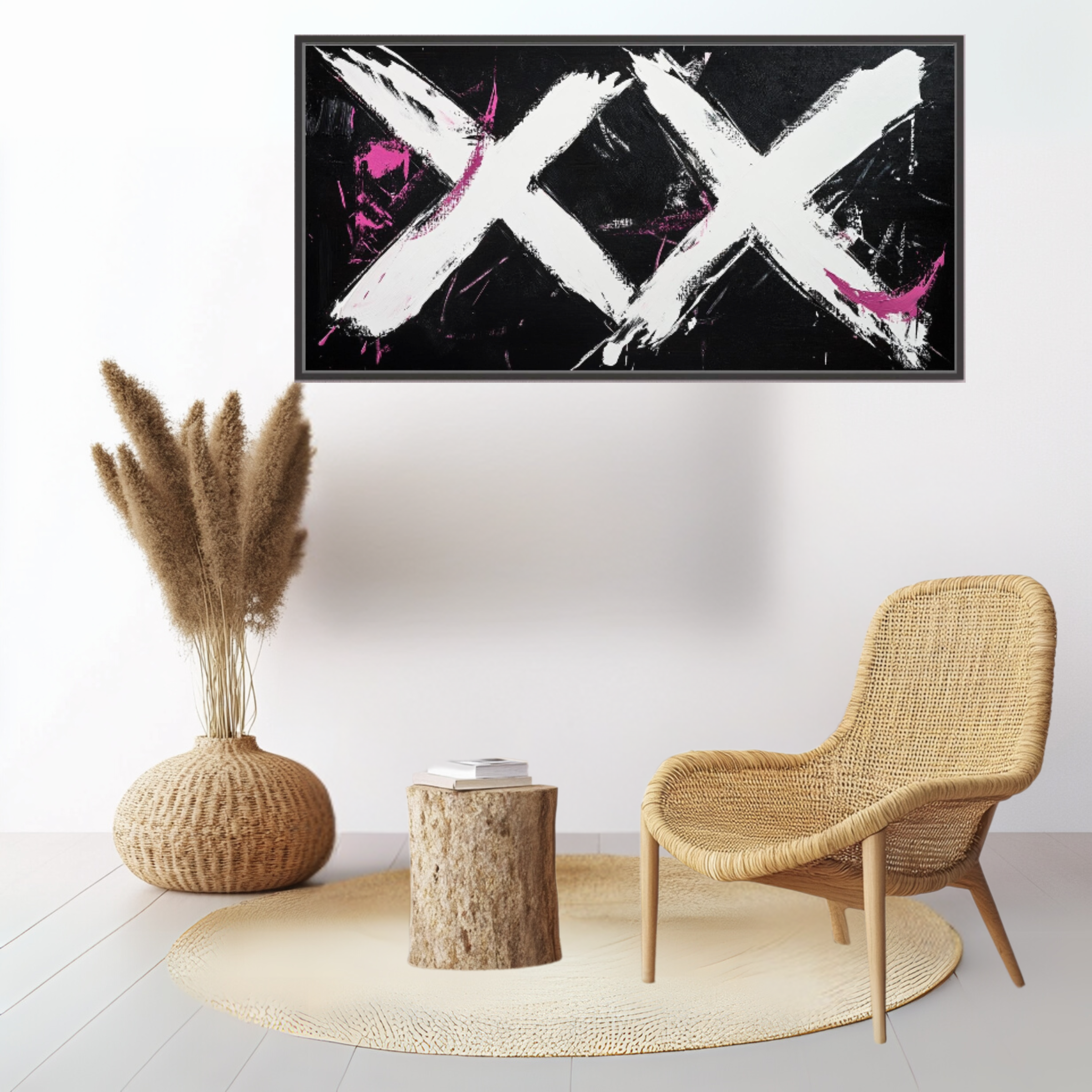 Canvas Print: "Rebel XX" - Abstract Expressionist Art - Chiara Rossetti