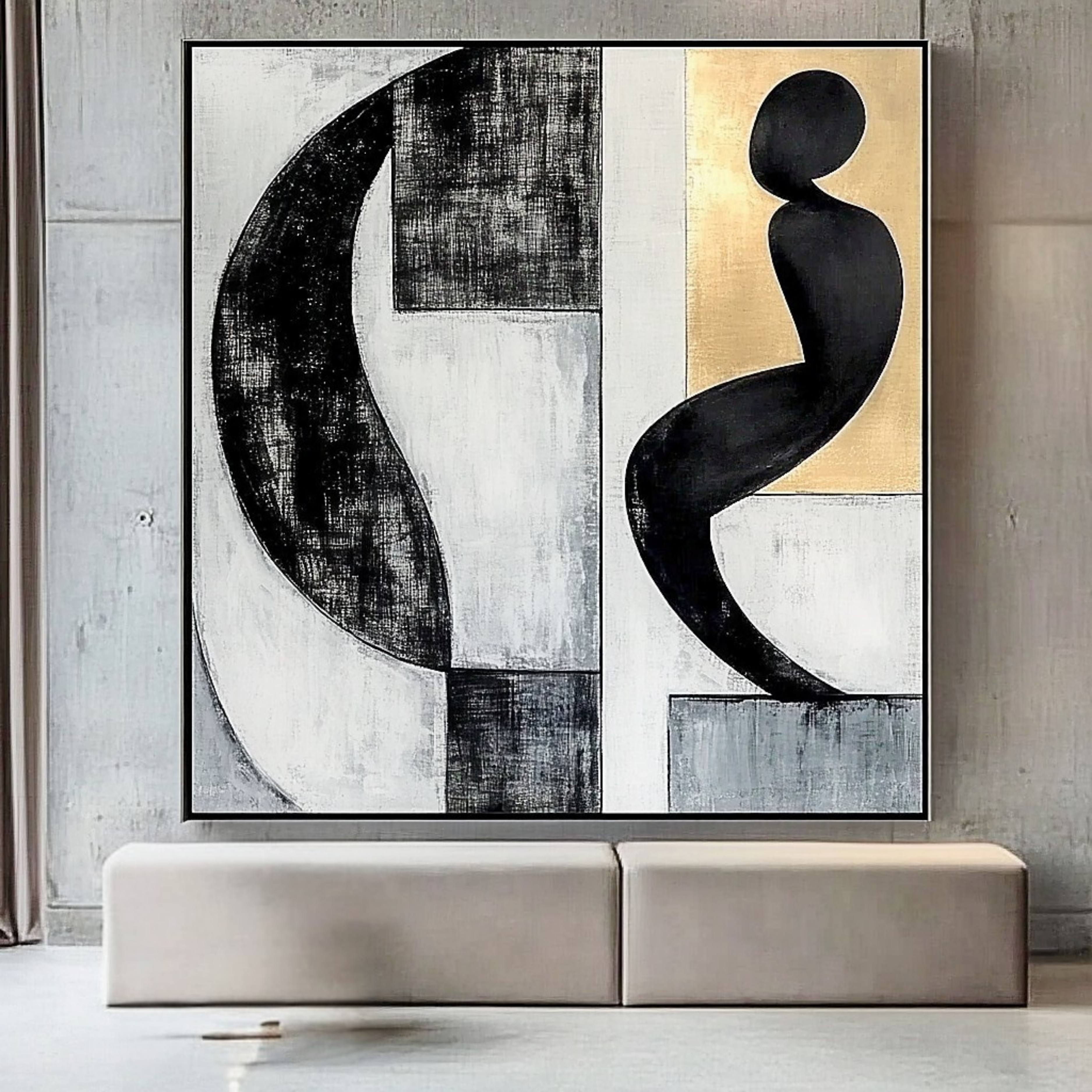 Original Painting : "Ethereal Balance" – Modern Abstract Minimalist Art