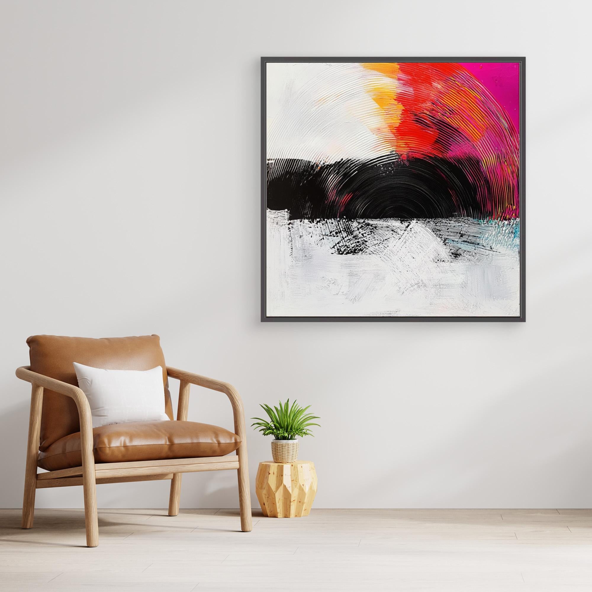 Canvas Print: Radiant Echo - Vibrant Canvas Wall Art
