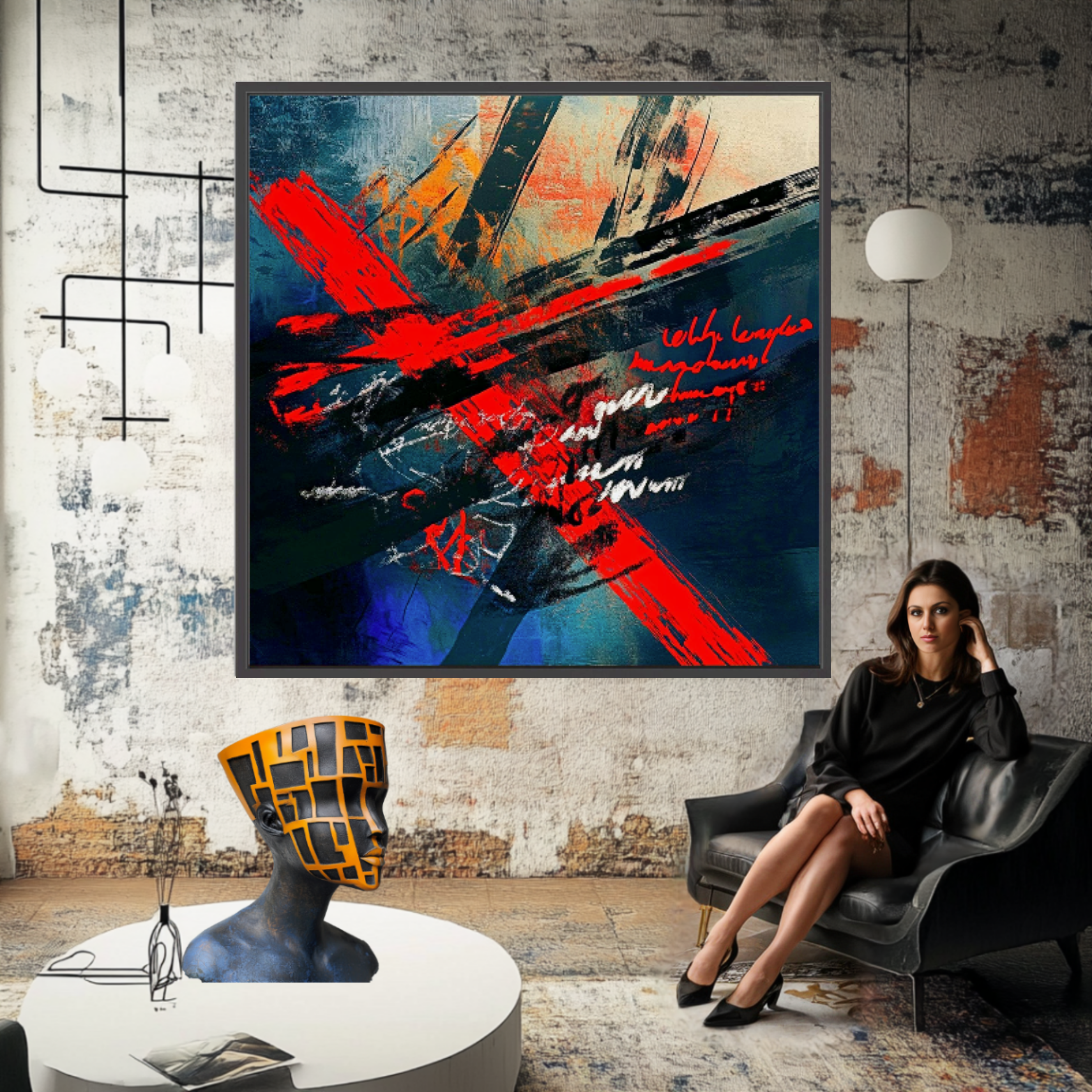 Canvas Print : Vivid Chaos - Abstract Wall Art Canvas-Chiara Rossetti