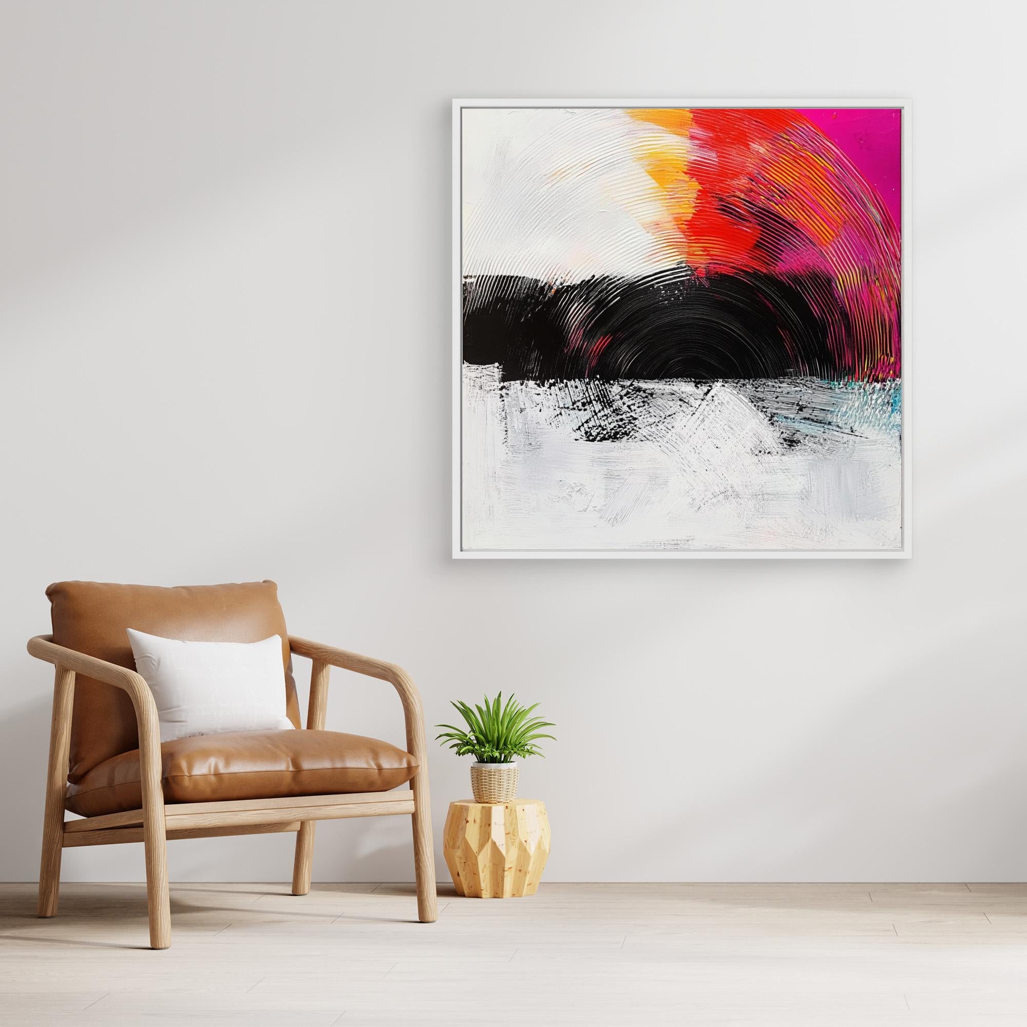 Canvas Print: Radiant Echo - Vibrant Canvas Wall Art