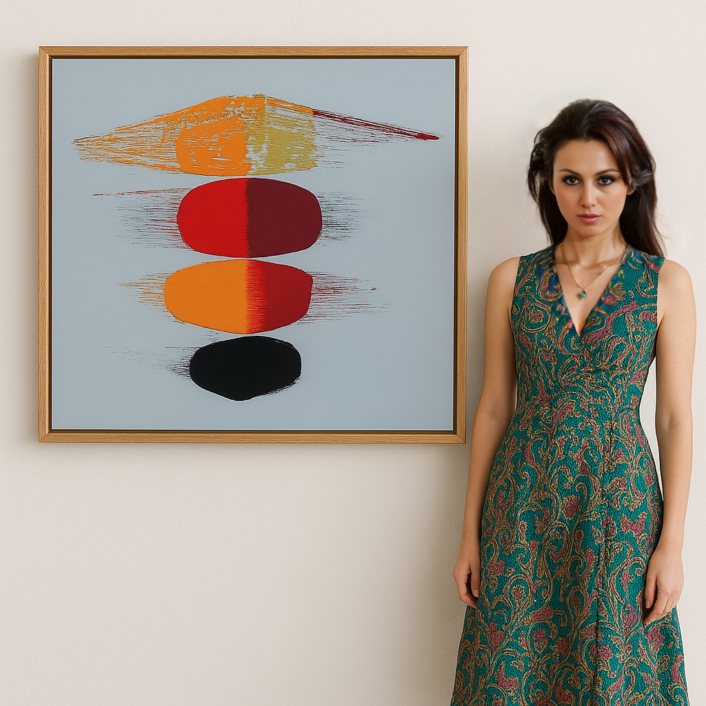 Canvas Print: Abstract Balance Flow – Minimalist Modern Art Print - Chiara Rossetti