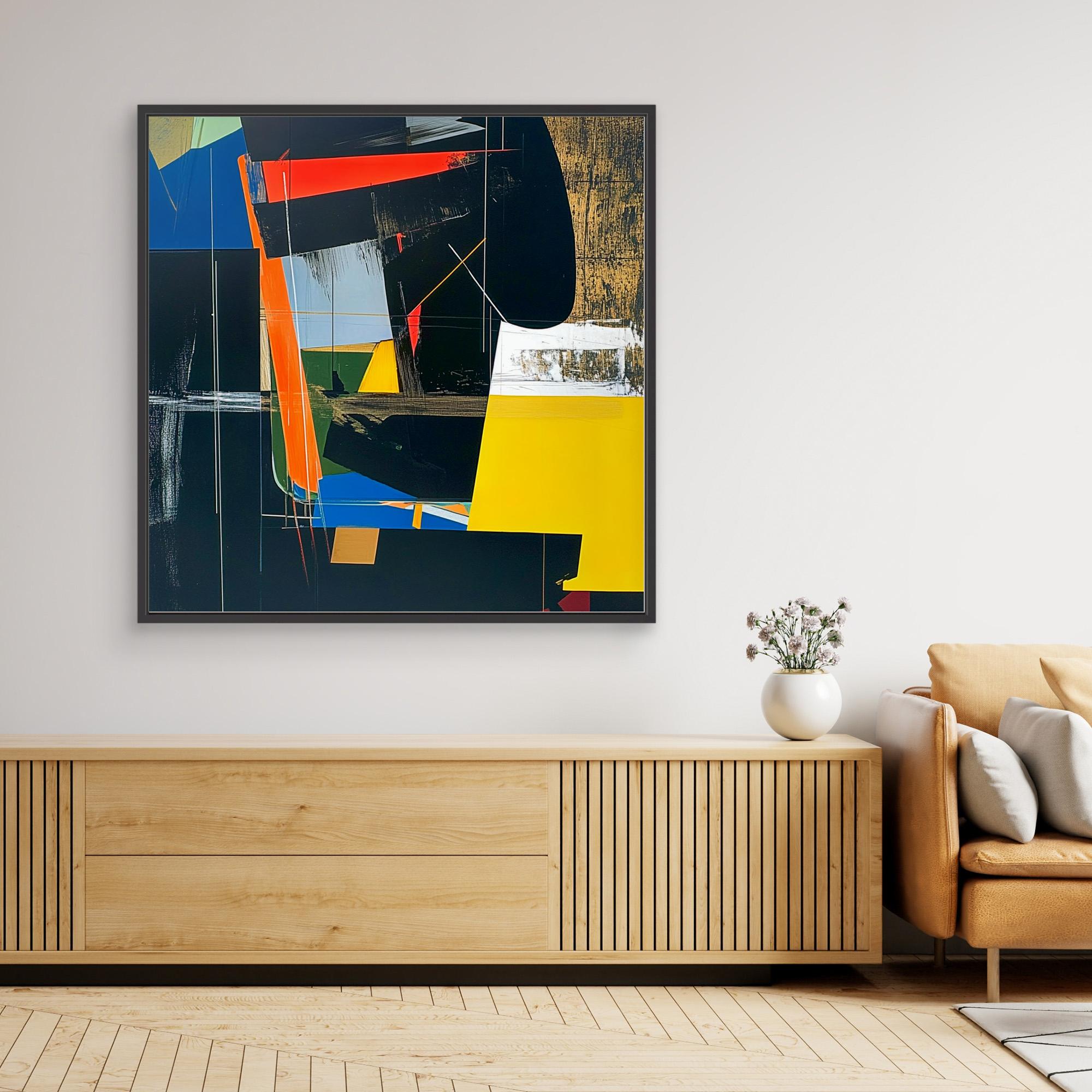 Canvas Print: Urban Fusion - Abstract Geometric Wall Art