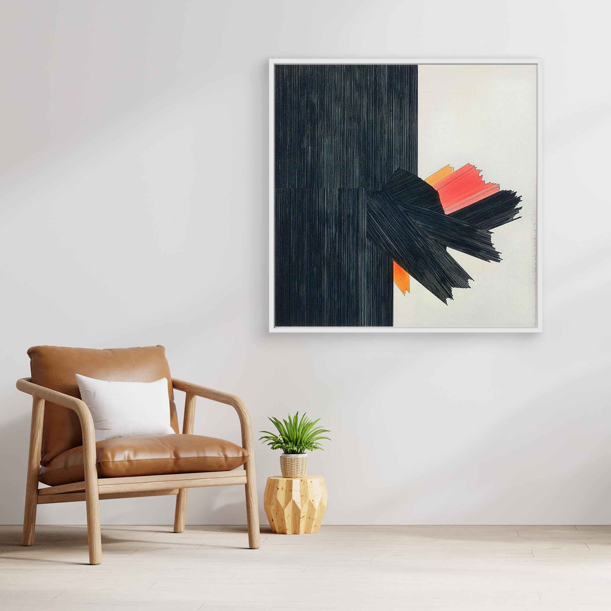 Canvas Print: Eruption of Contrast - Modern Abstract Art