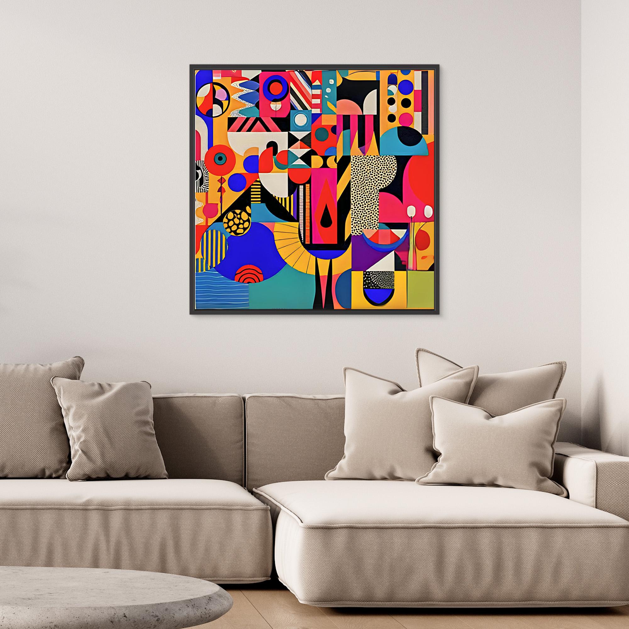 Canvas Print Art: Abstract Geometric Shapes 