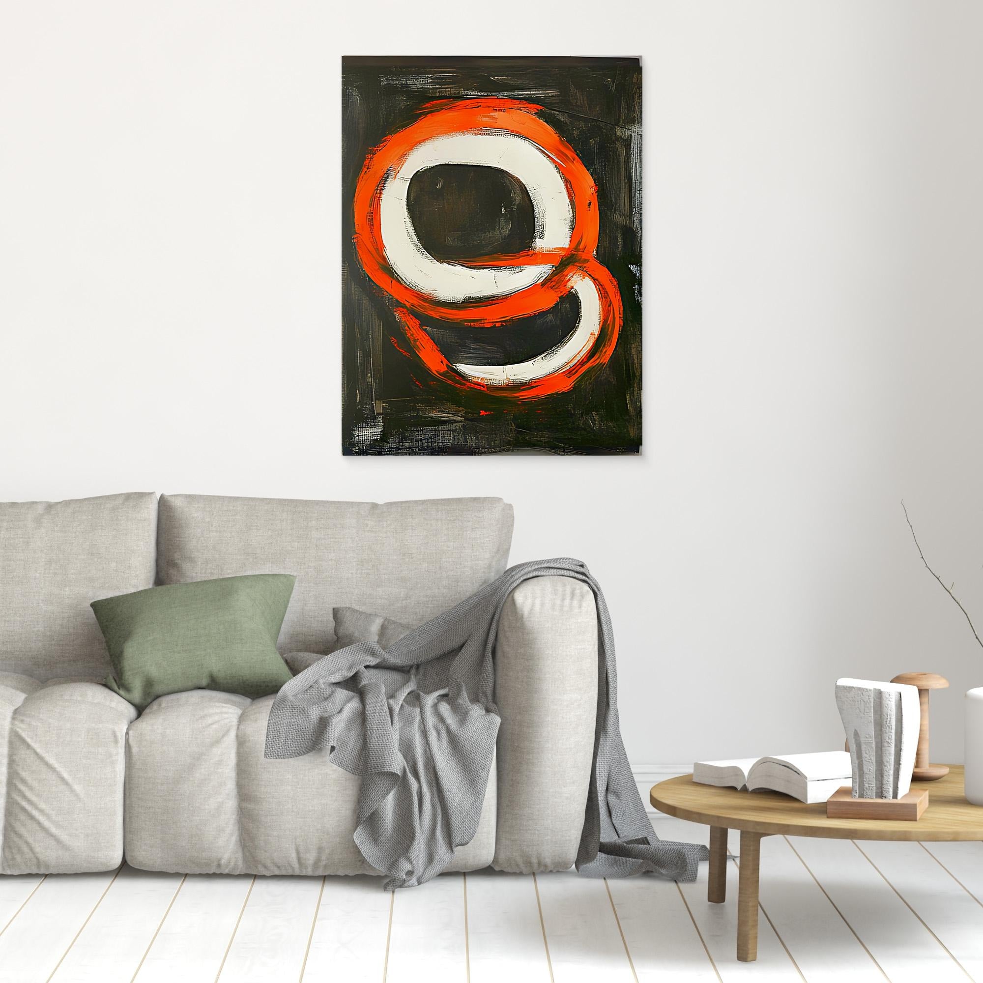 Canvas Print: Inferno Loop - Bold Abstract Expressionist Wall Art