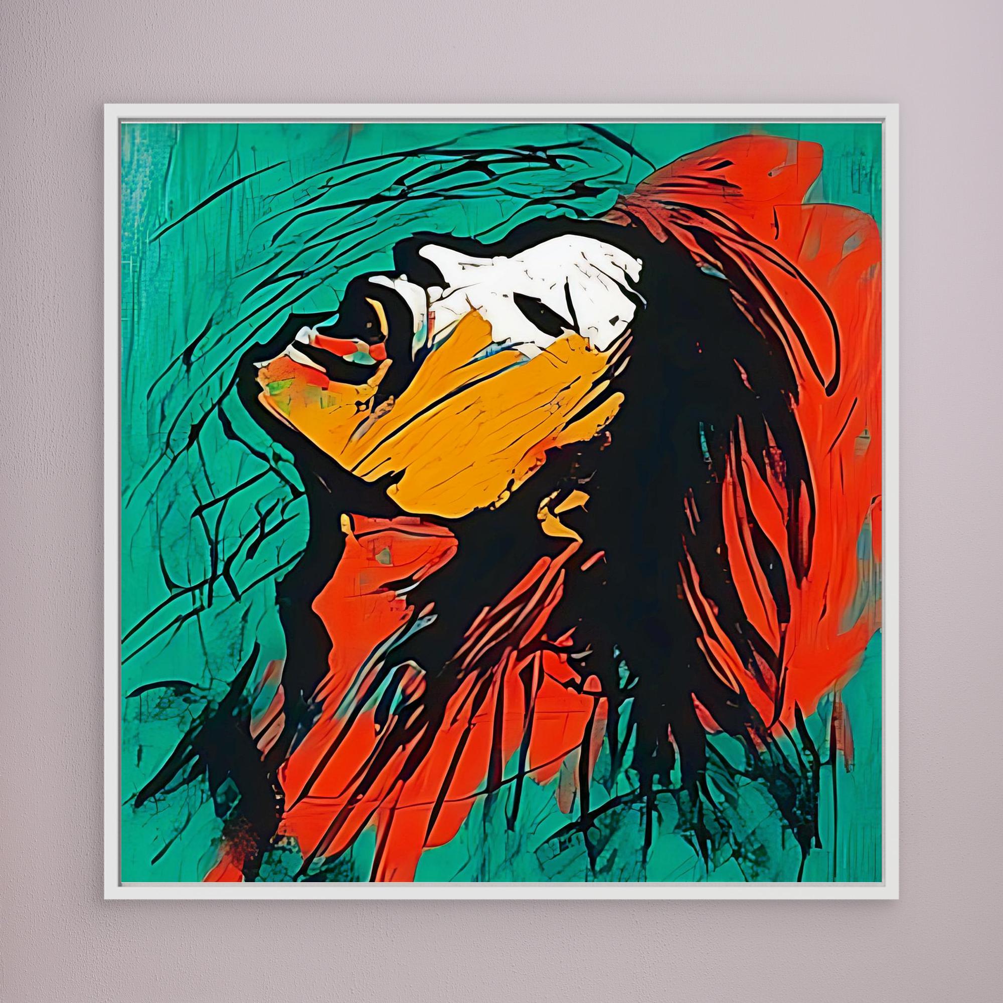 Canvas Print: Unleashed Emotion – Large Canvas Wall Art