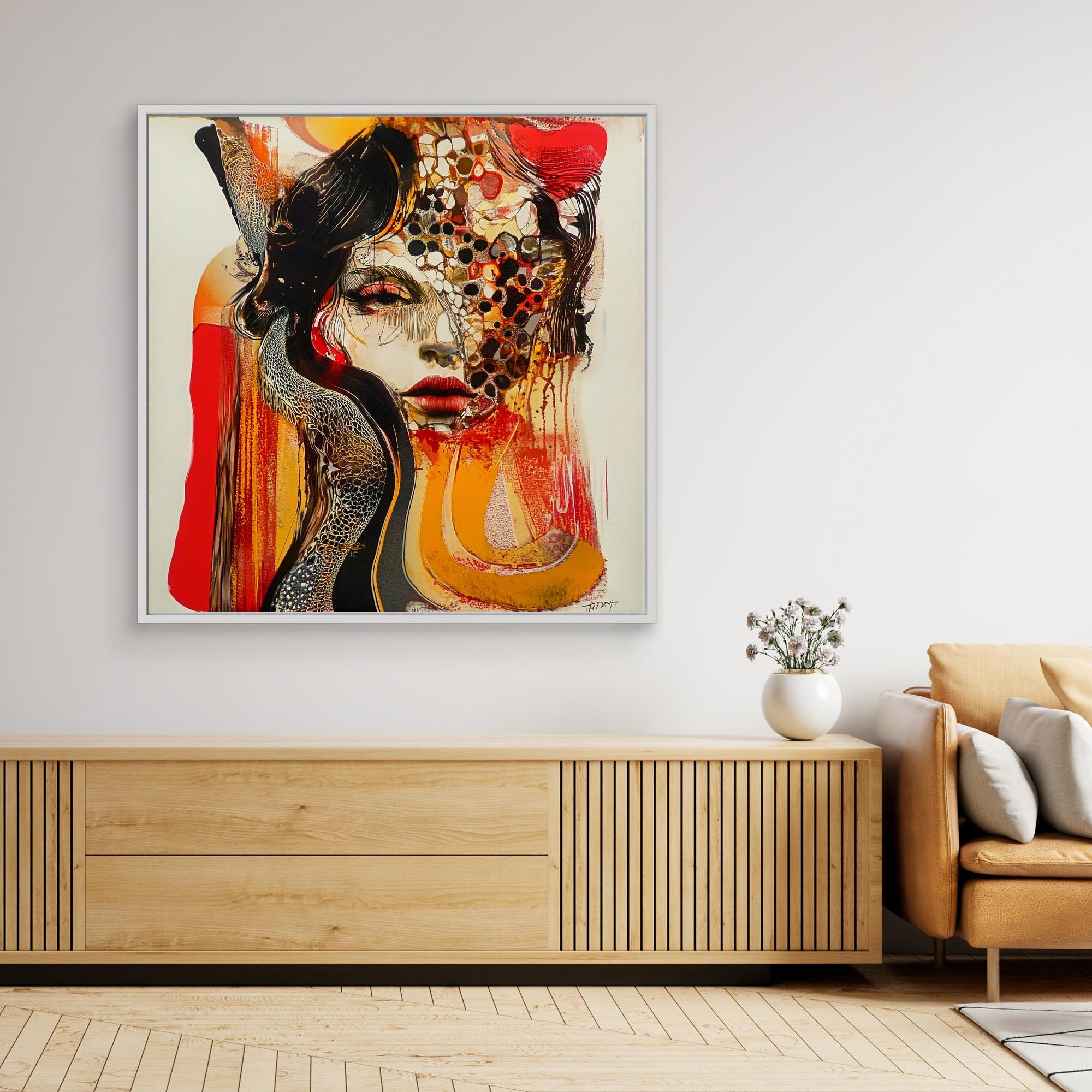 Canvas Print : Mystical Beauty - Handmade Abstract Wall Art | Modern Canvas Painting