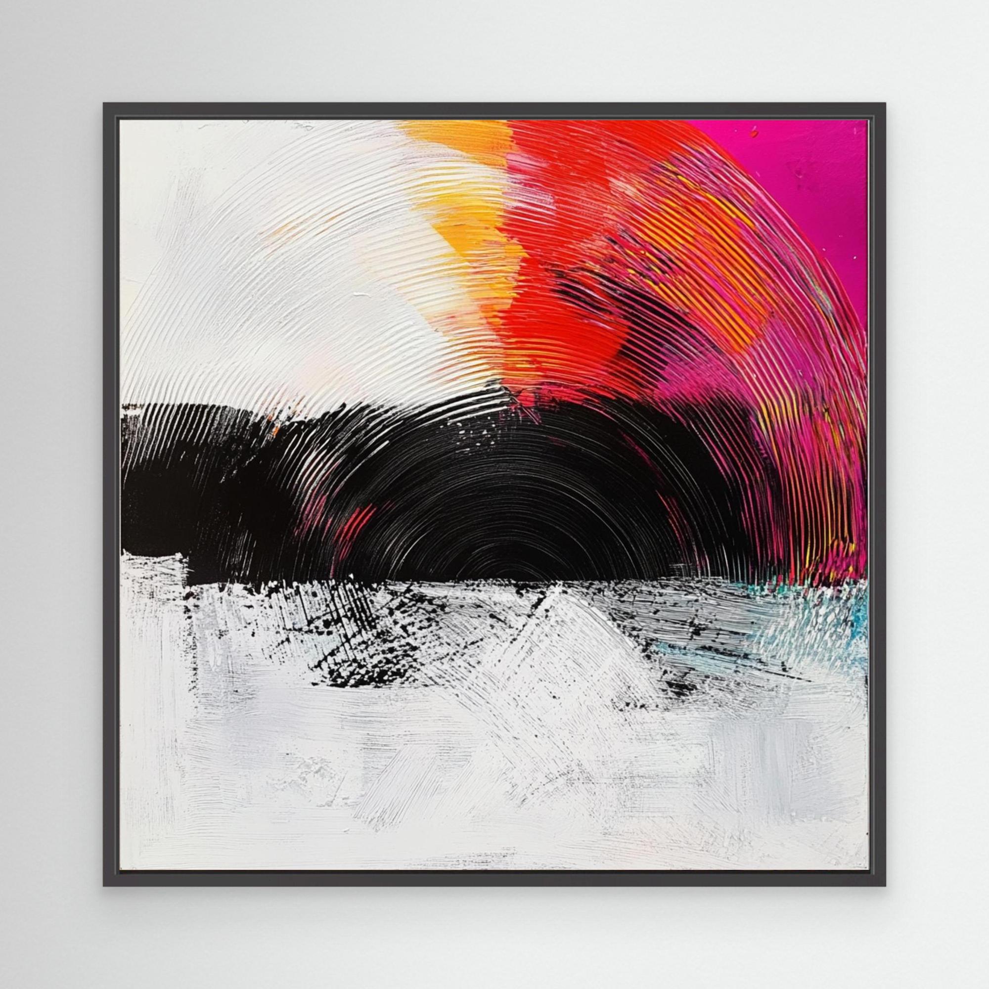 Canvas Print: Radiant Echo - Vibrant Canvas Wall Art