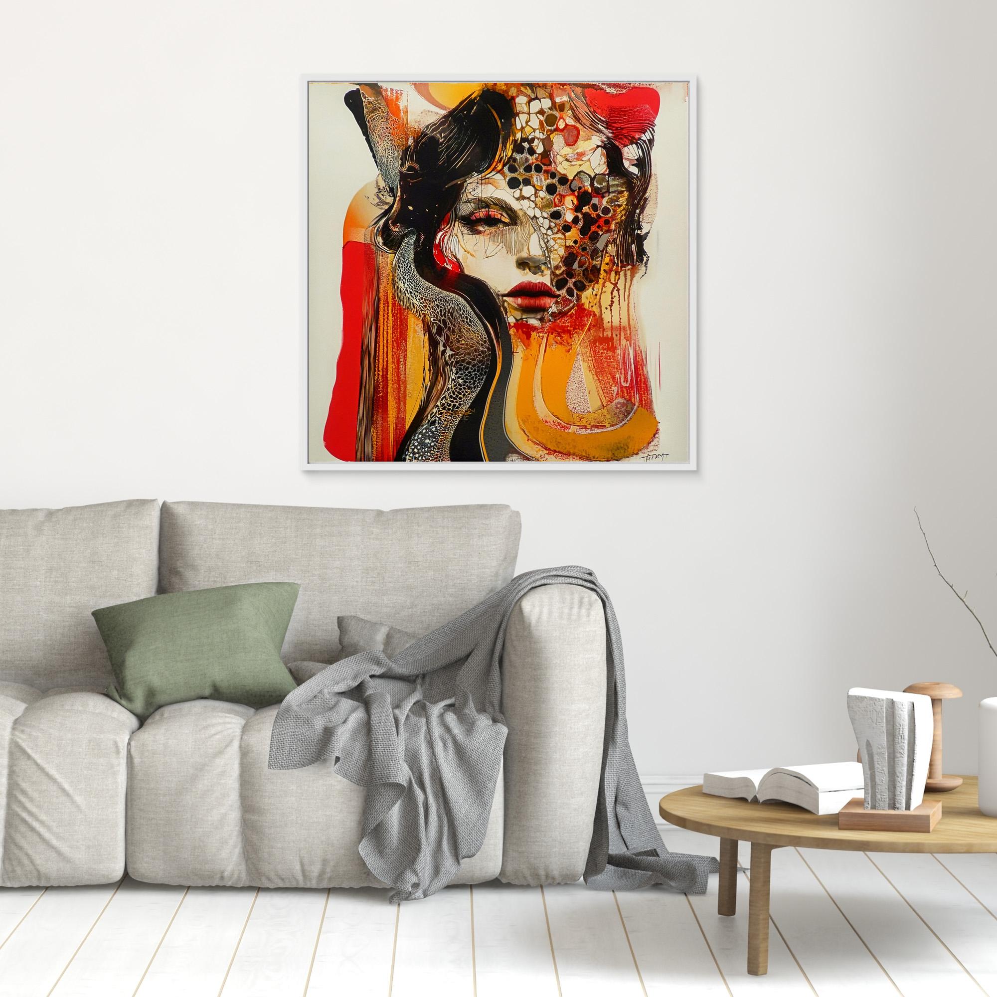 Canvas Print : Mystical Beauty - Handmade Abstract Wall Art | Modern Canvas Painting