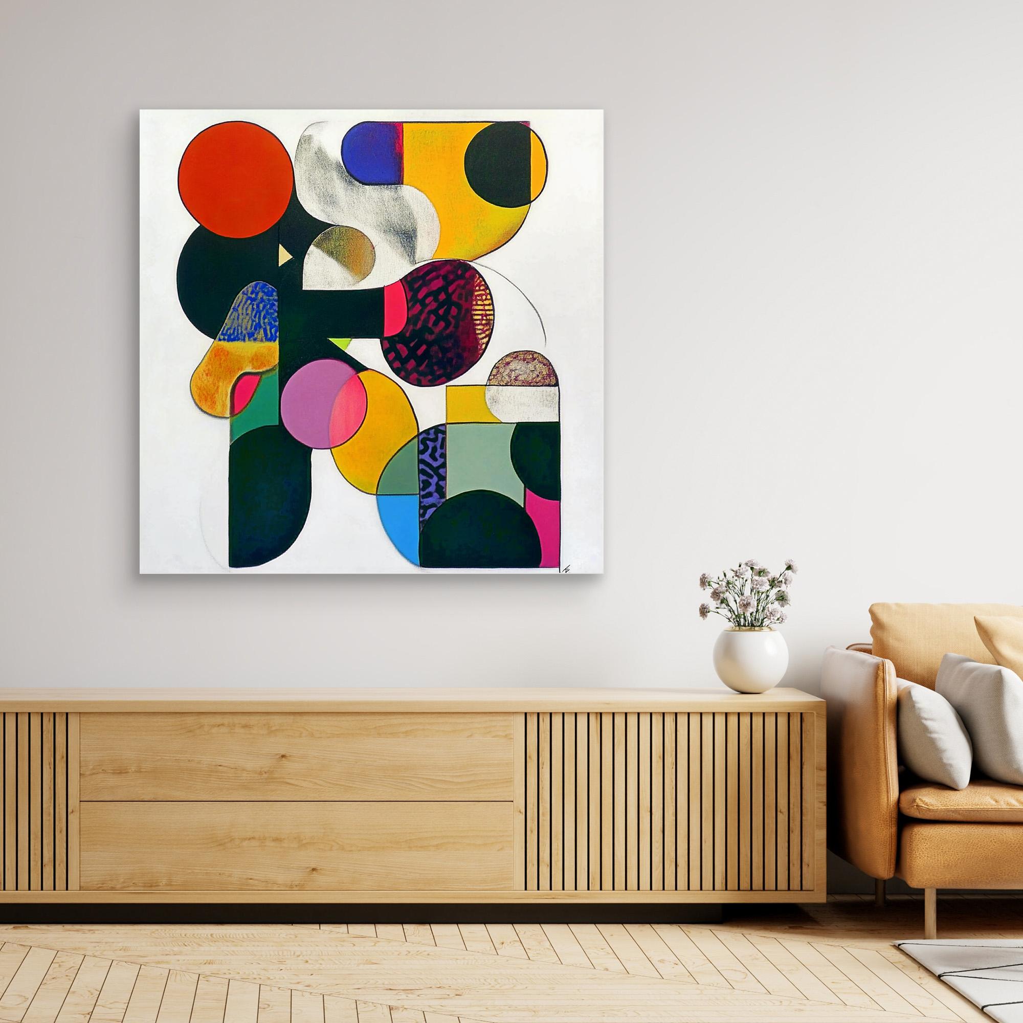 Canvas Print : Vibrant Geometry - Abstract Wall Art | Modern Canvas Print