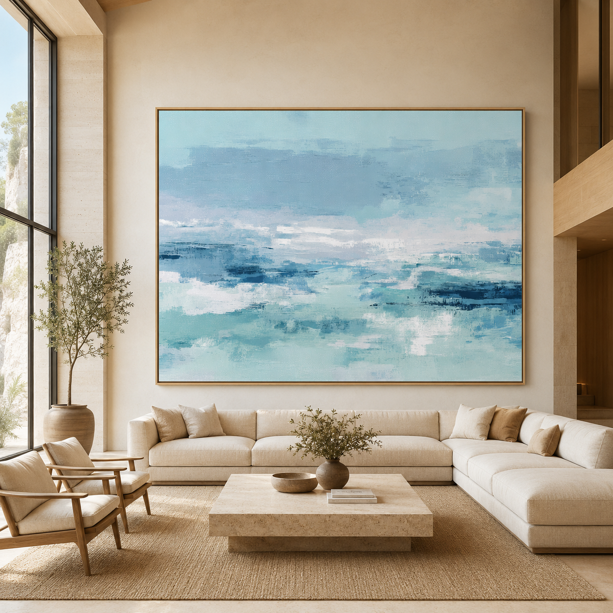 Abstract Seascape Painting — Quiet Tide