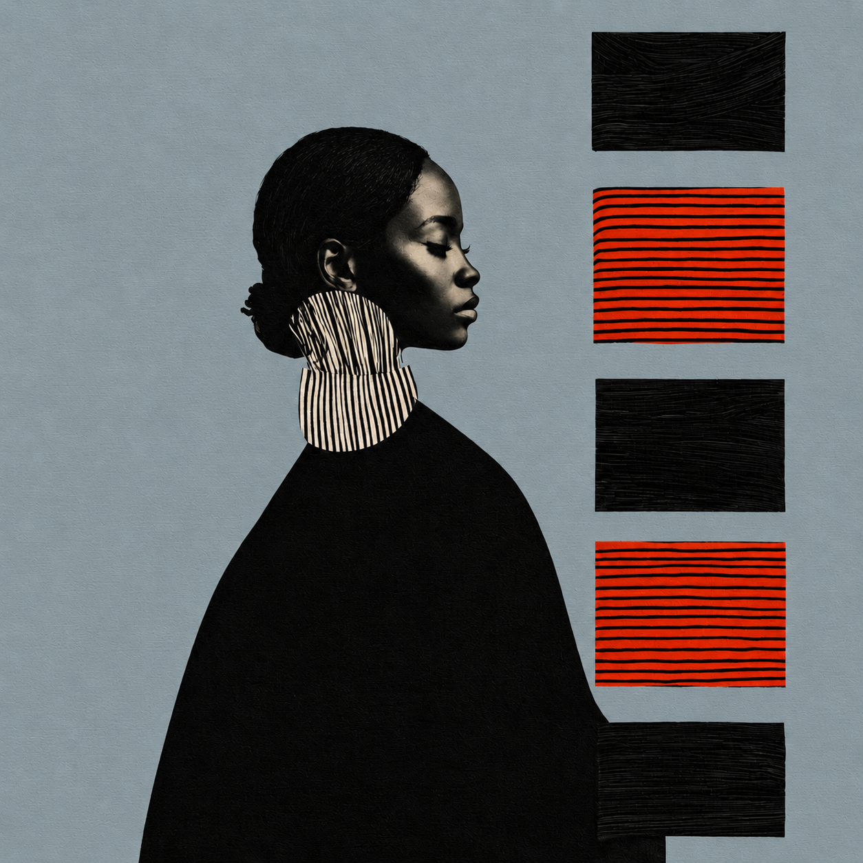Portrait Collage Art — Quiet Cadence