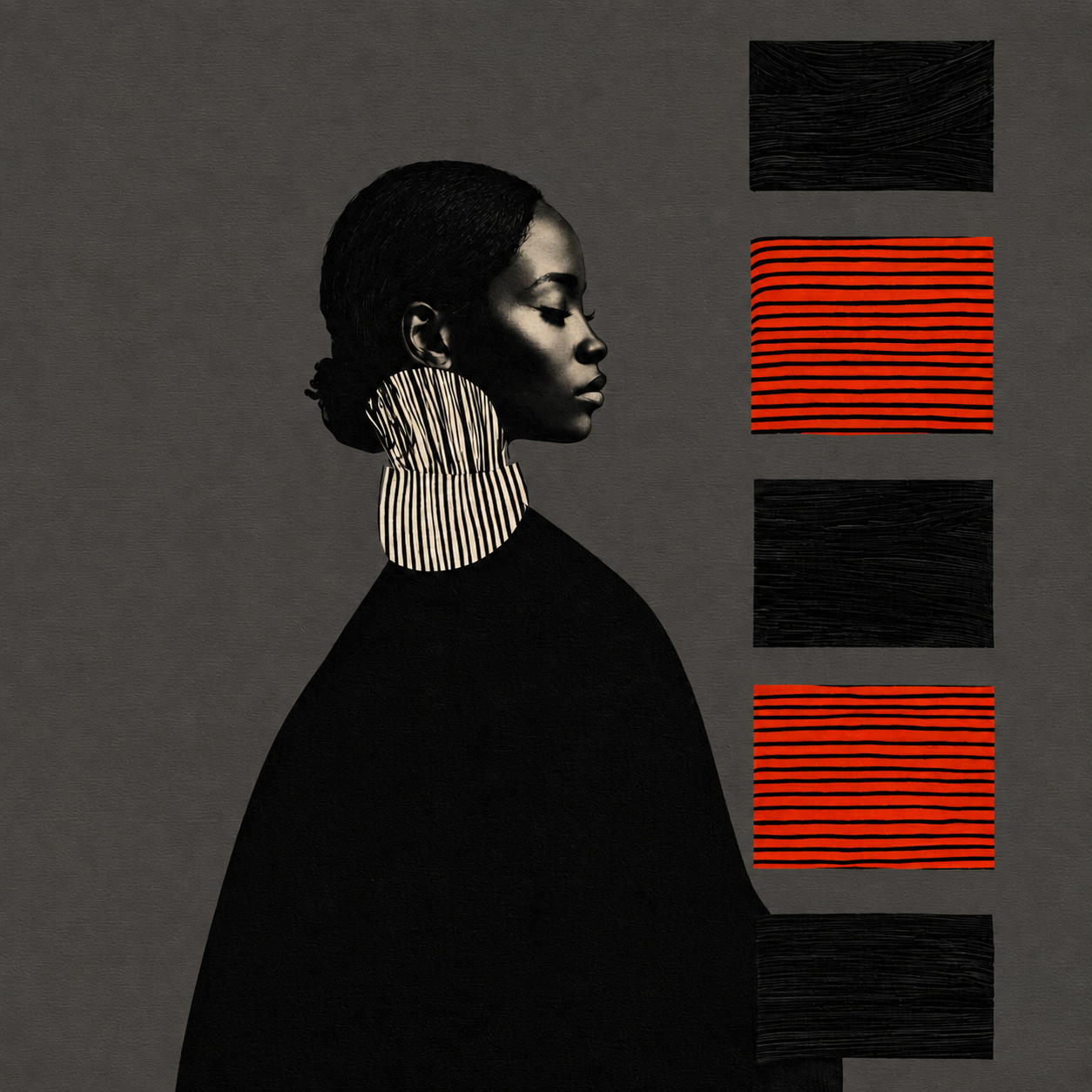 Portrait Collage Art — Quiet Cadence
