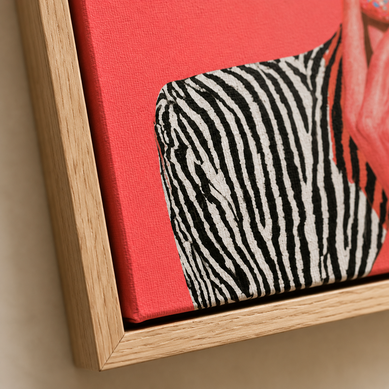 Zebra Print Wall Art — Glazed Safari