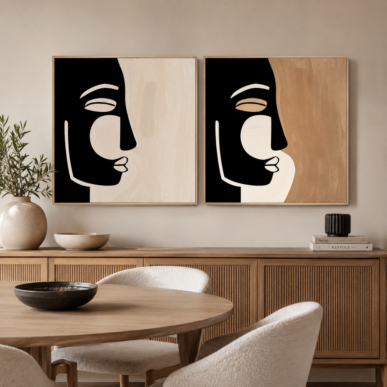 Boho Wall Art Set of 2 