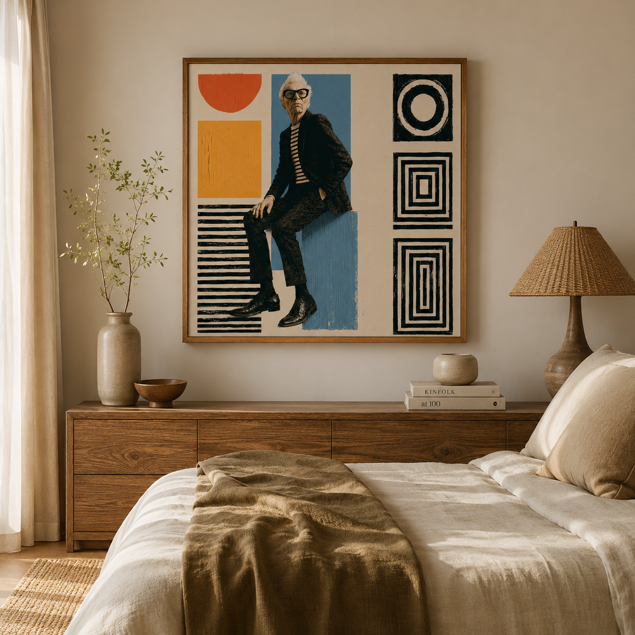 Collage Art Canvas Print — The Curator by Rossetti Art