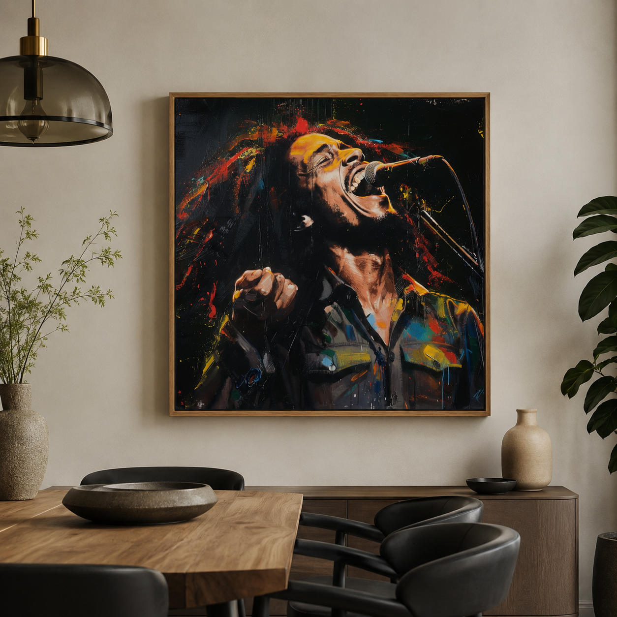 Reggae Singer Wall Art Painting — Original Painting by Rossetti Art