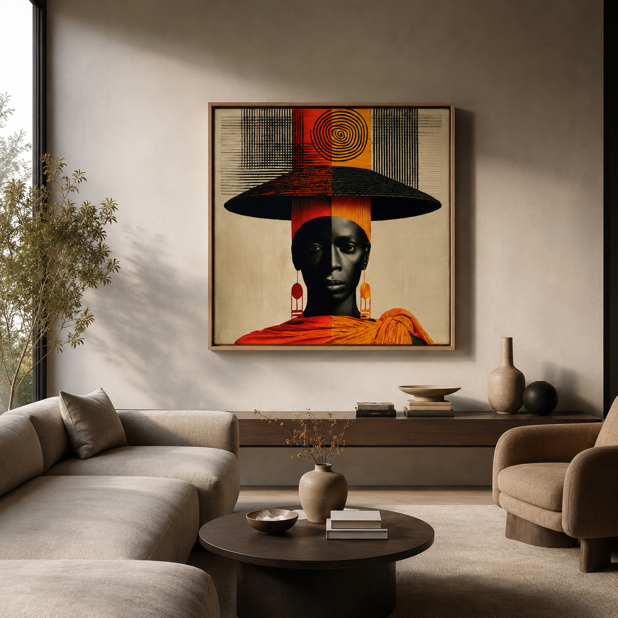African Woman Art Print — Sovereign Canvas Print by Rossetti Art