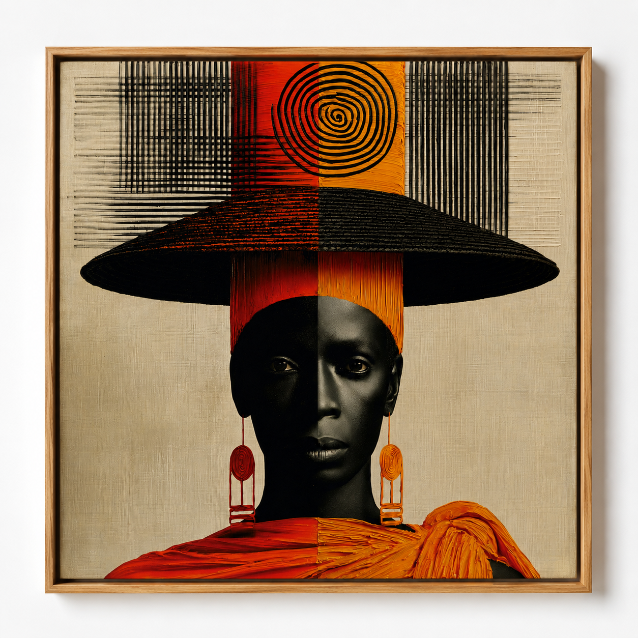 African Woman Art Print — Sovereign Canvas Print by Rossetti Art