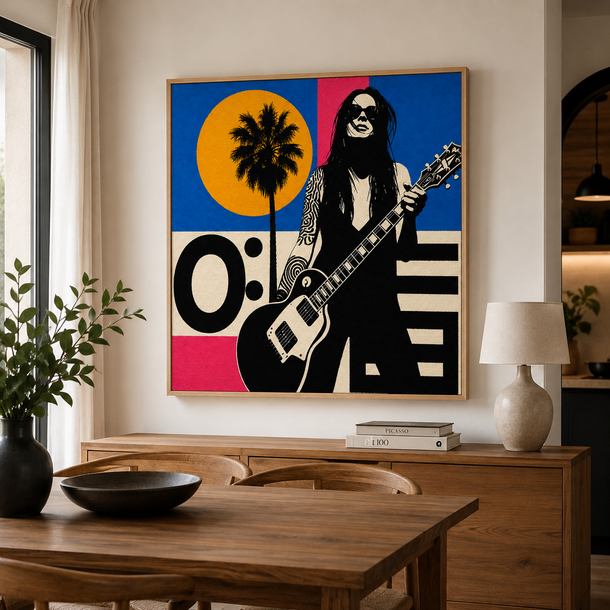 Guitar Wall Art Canvas Print — Electric by Rossetti Art