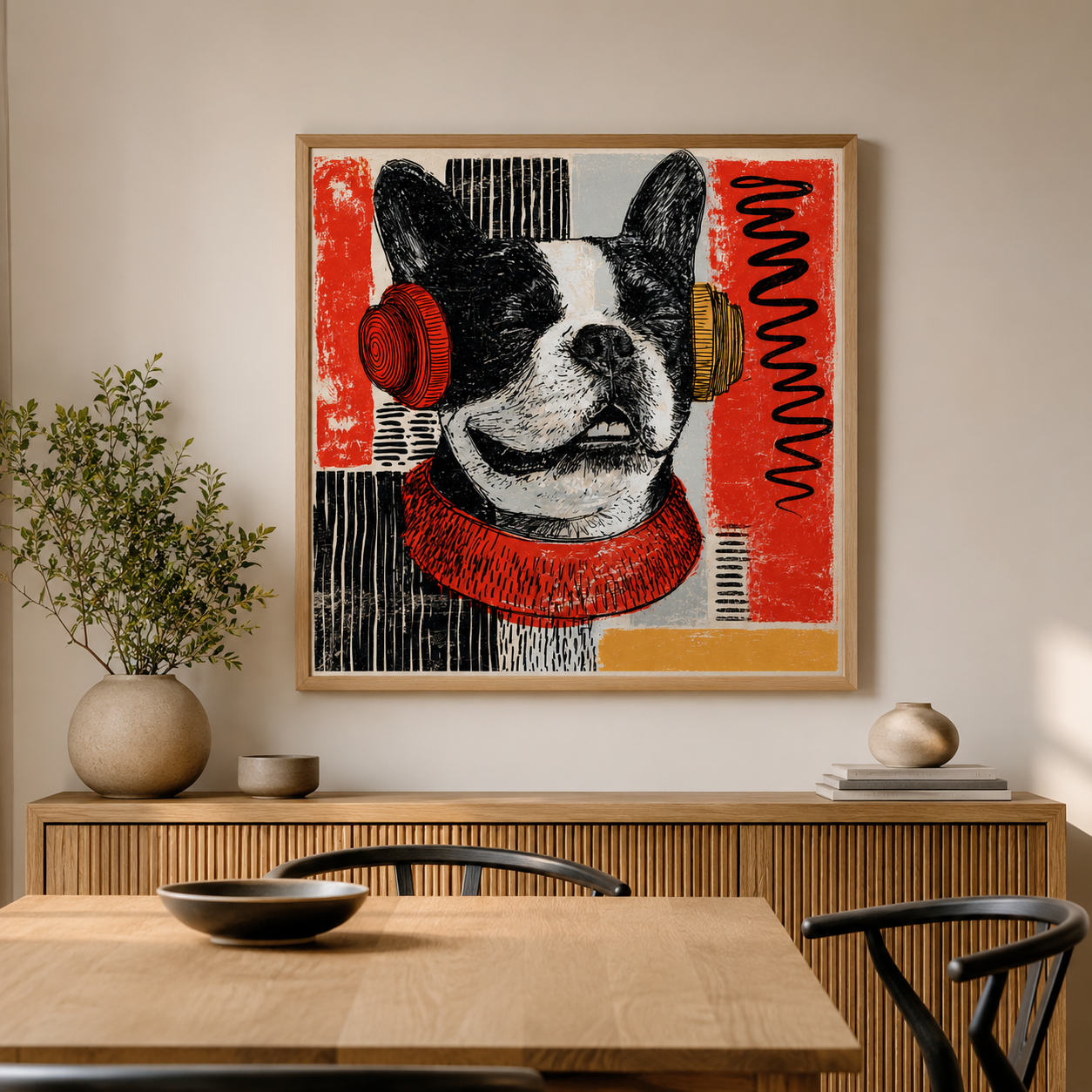 French Bulldog Wall Art Canvas Print — Woofer by Rossetti Art