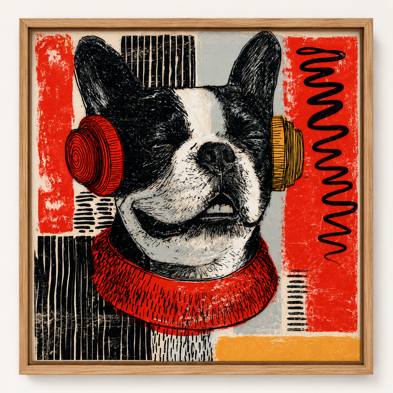 French Bulldog Wall Art Canvas Print — Woofer by Rossetti Art