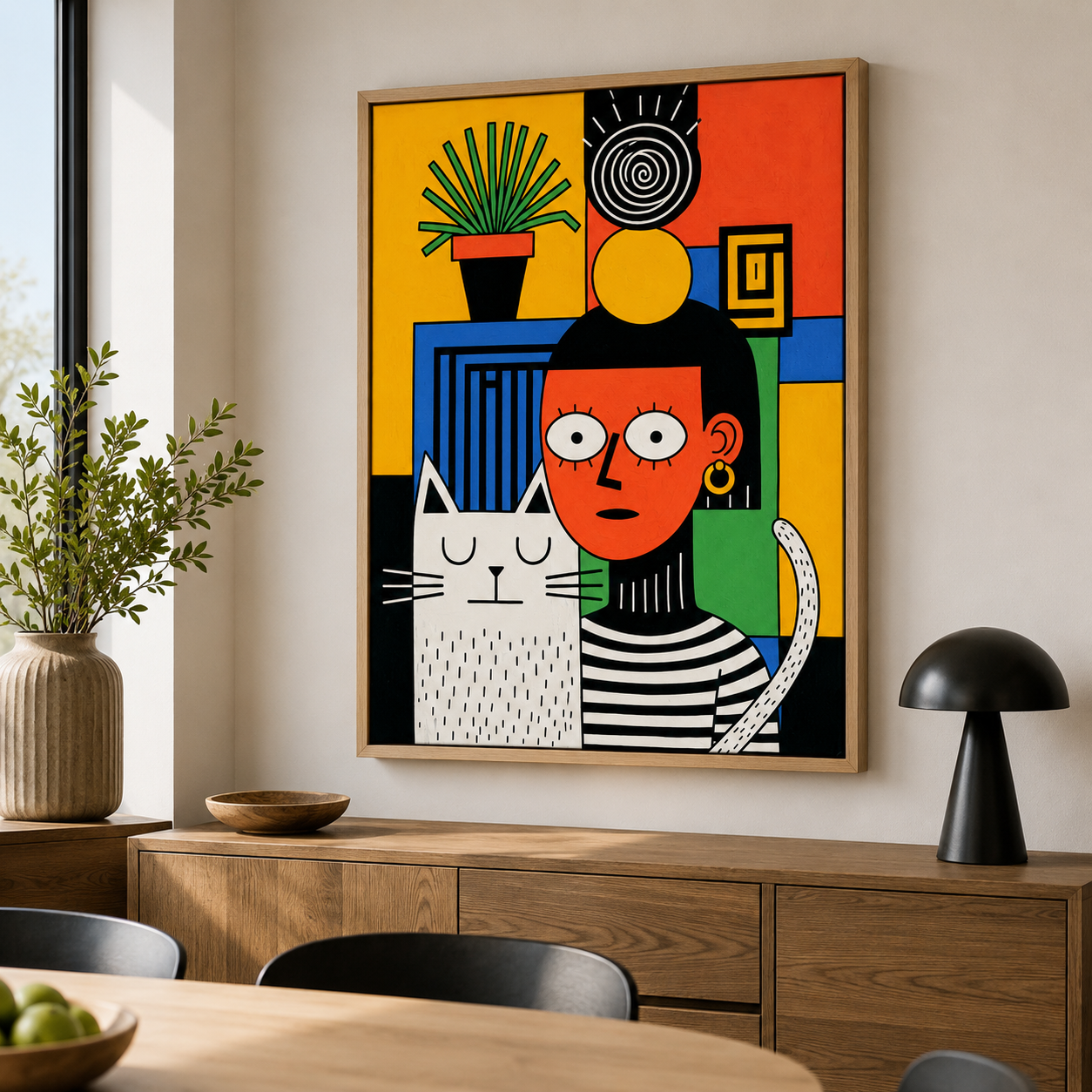 Cat Canvas Print — Roommates by Rossetti Art