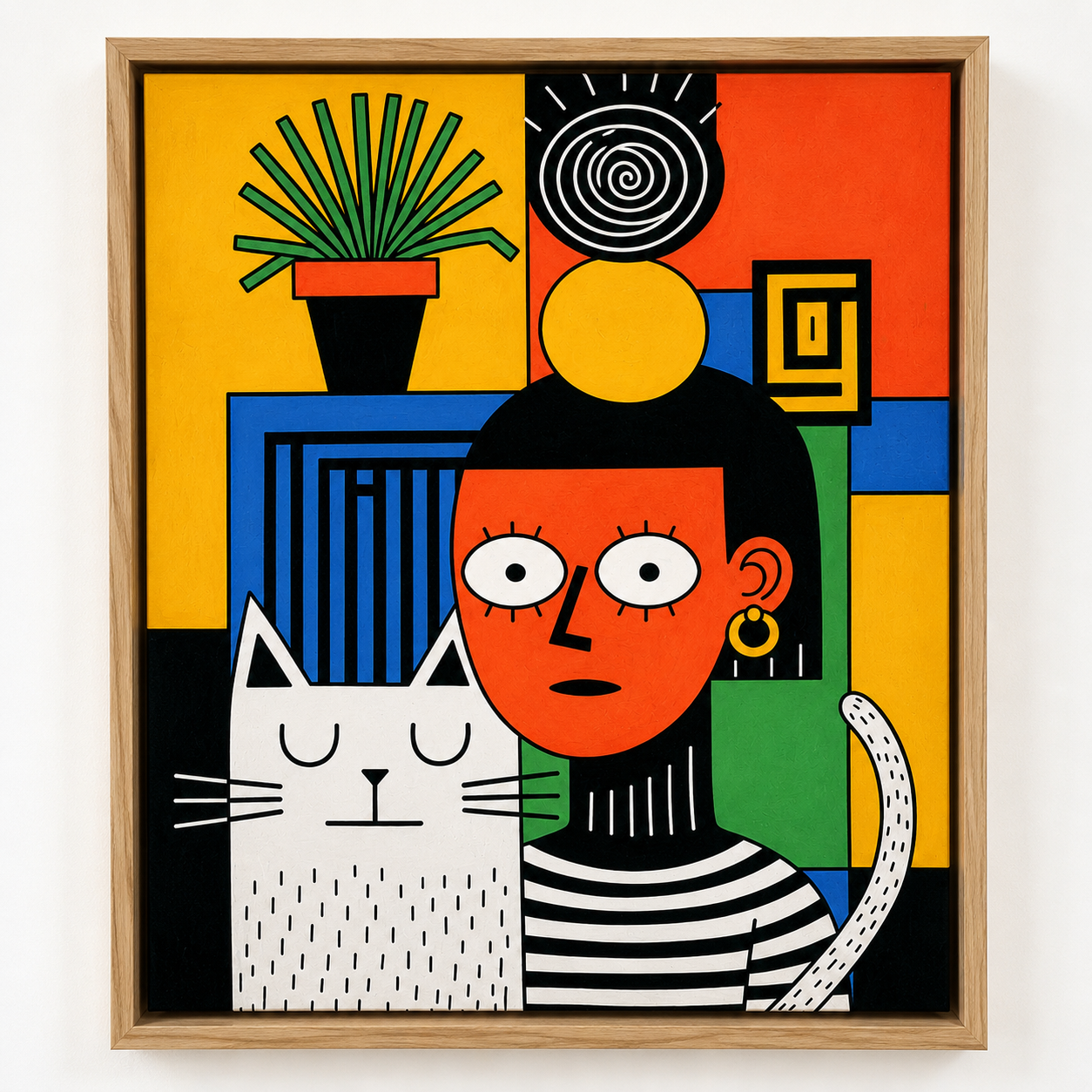 Cat Canvas Print — Roommates by Rossetti Art