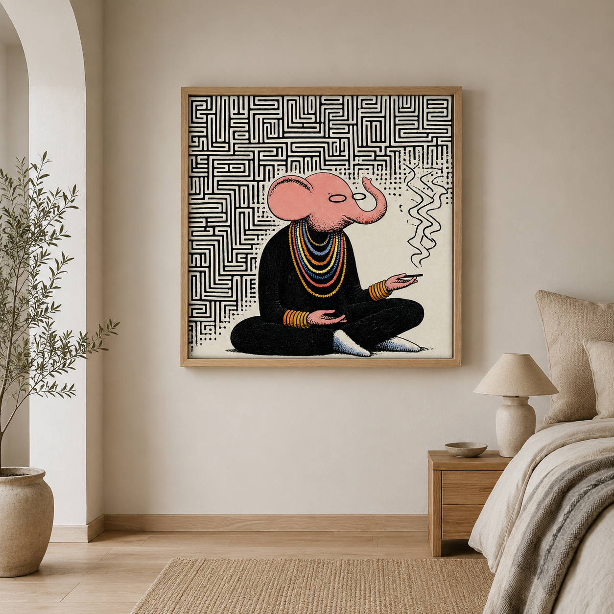 Elephant Canvas Print — The Sage by Rossetti Art