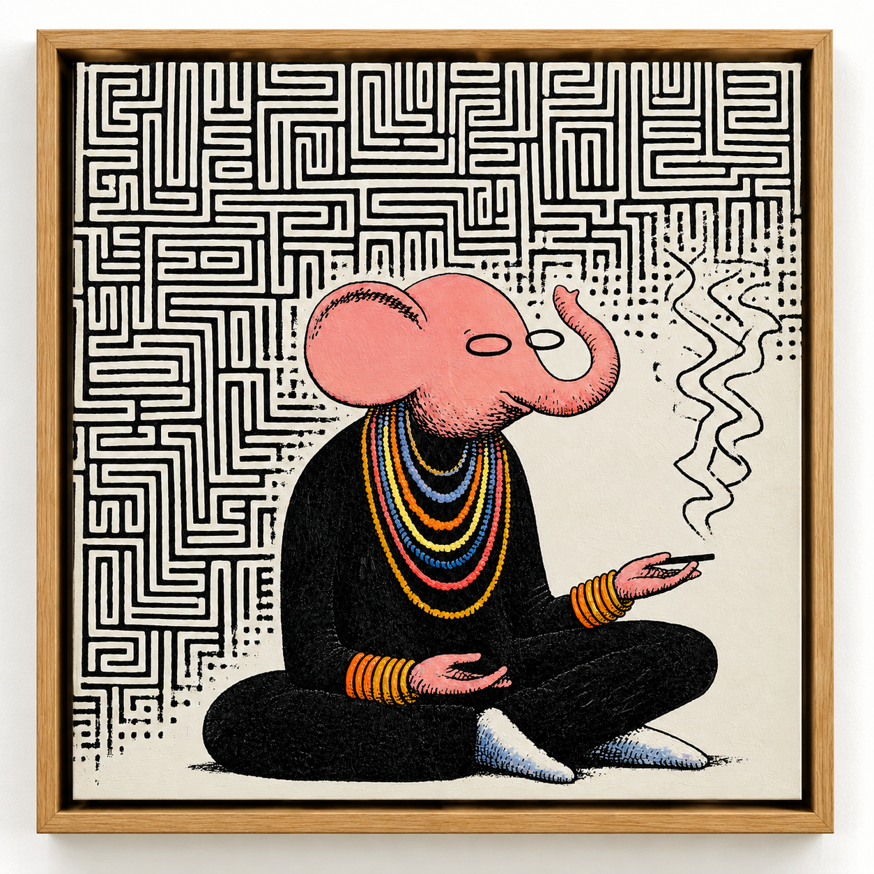 Elephant Canvas Print — The Sage by Rossetti Art