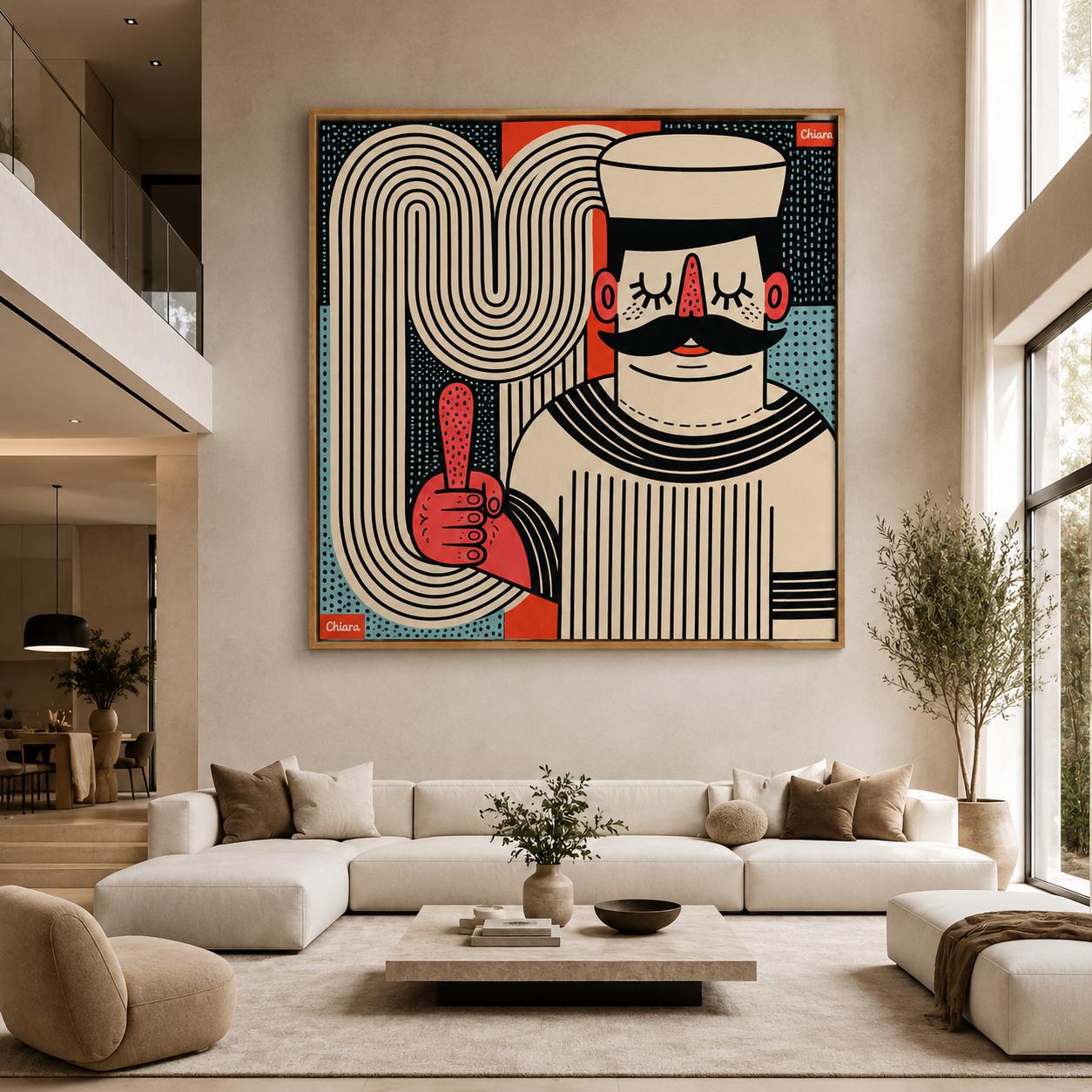 Funky Wall Art Canvas Print — The Optimist by Rossetti Art
