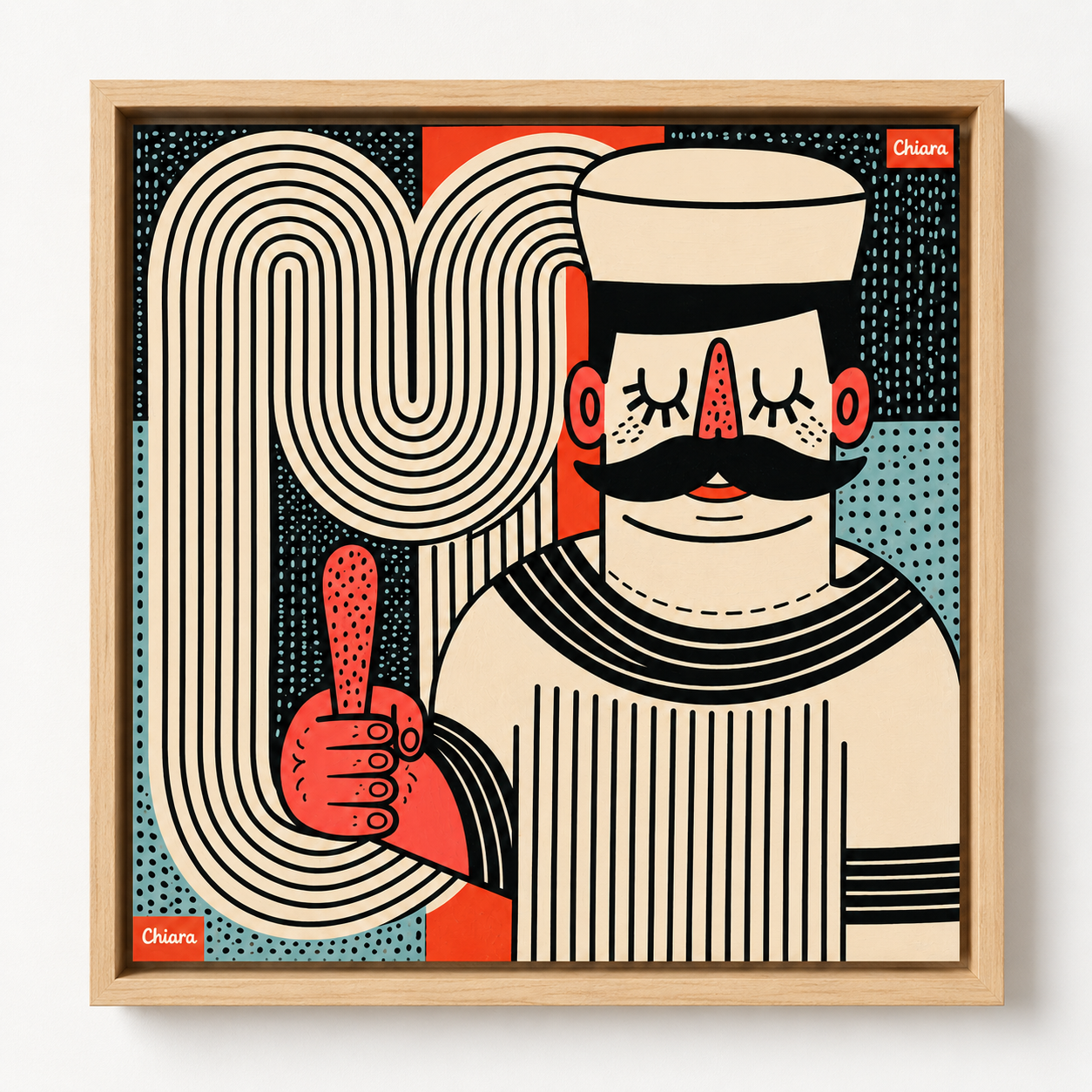 Funky Wall Art Canvas Print — The Optimist by Rossetti Art