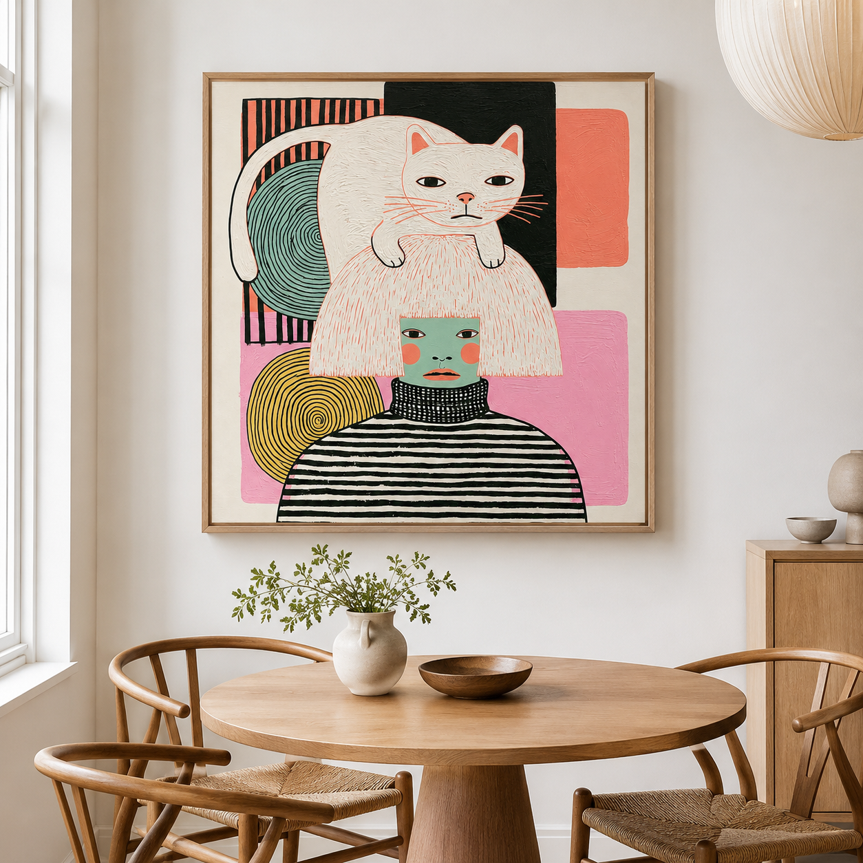 Cat Canvas Wall Art — Crown by Rossetti Art