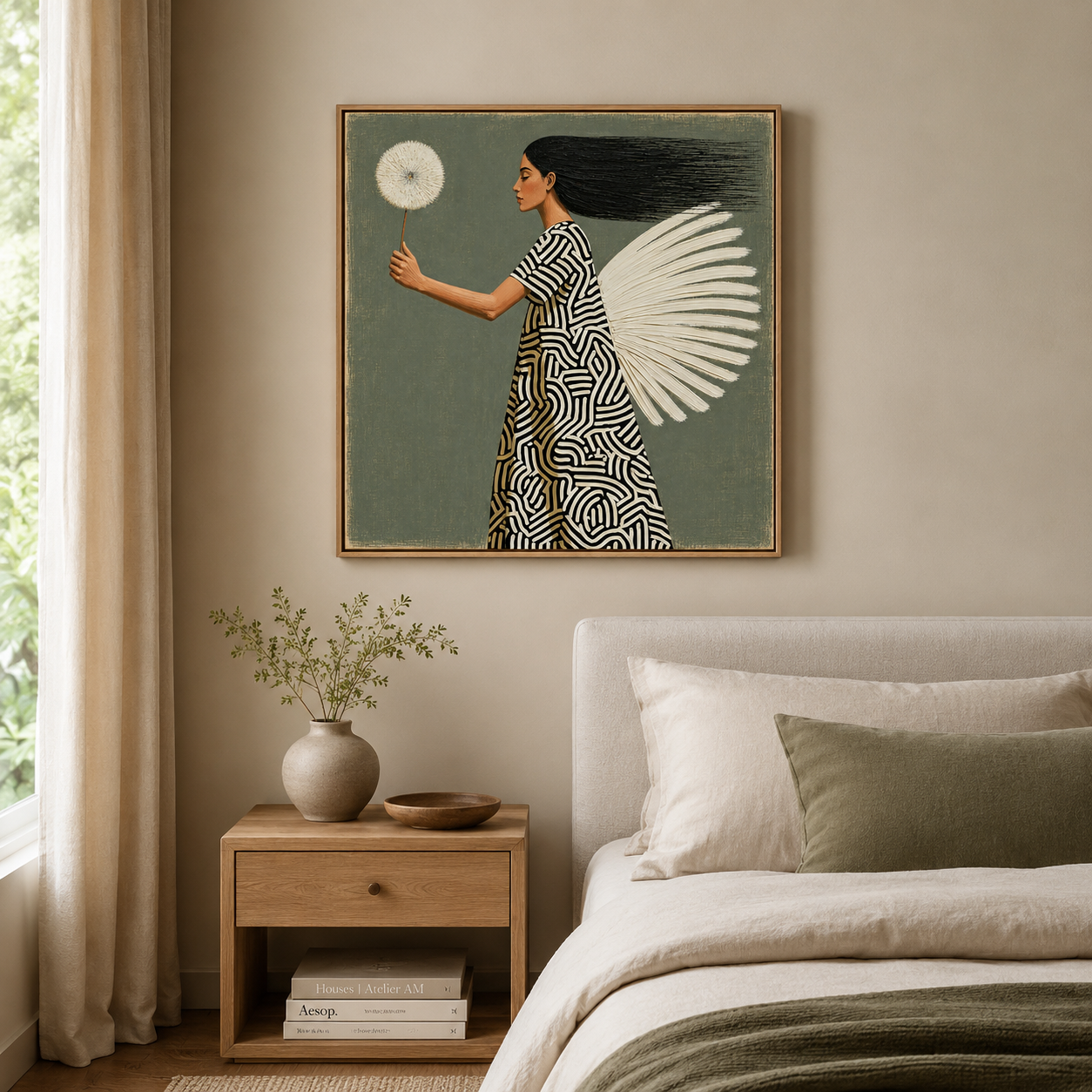 Dandelion Wall Art Canvas Print — Windborn | Rossetti Art