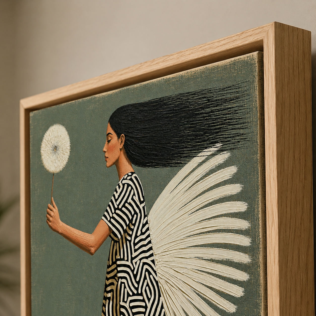 Dandelion Wall Art Canvas Print — Windborn | Rossetti Art
