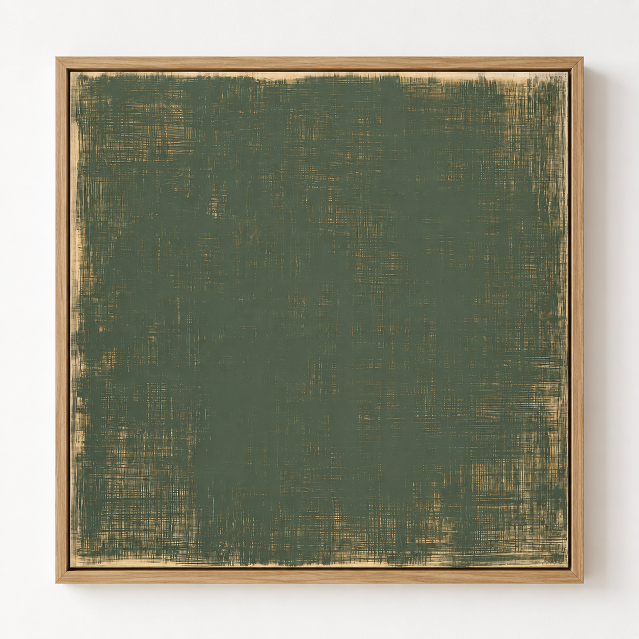 Green Abstract Wall Art Canvas Print — Moss Field | Rossetti Art