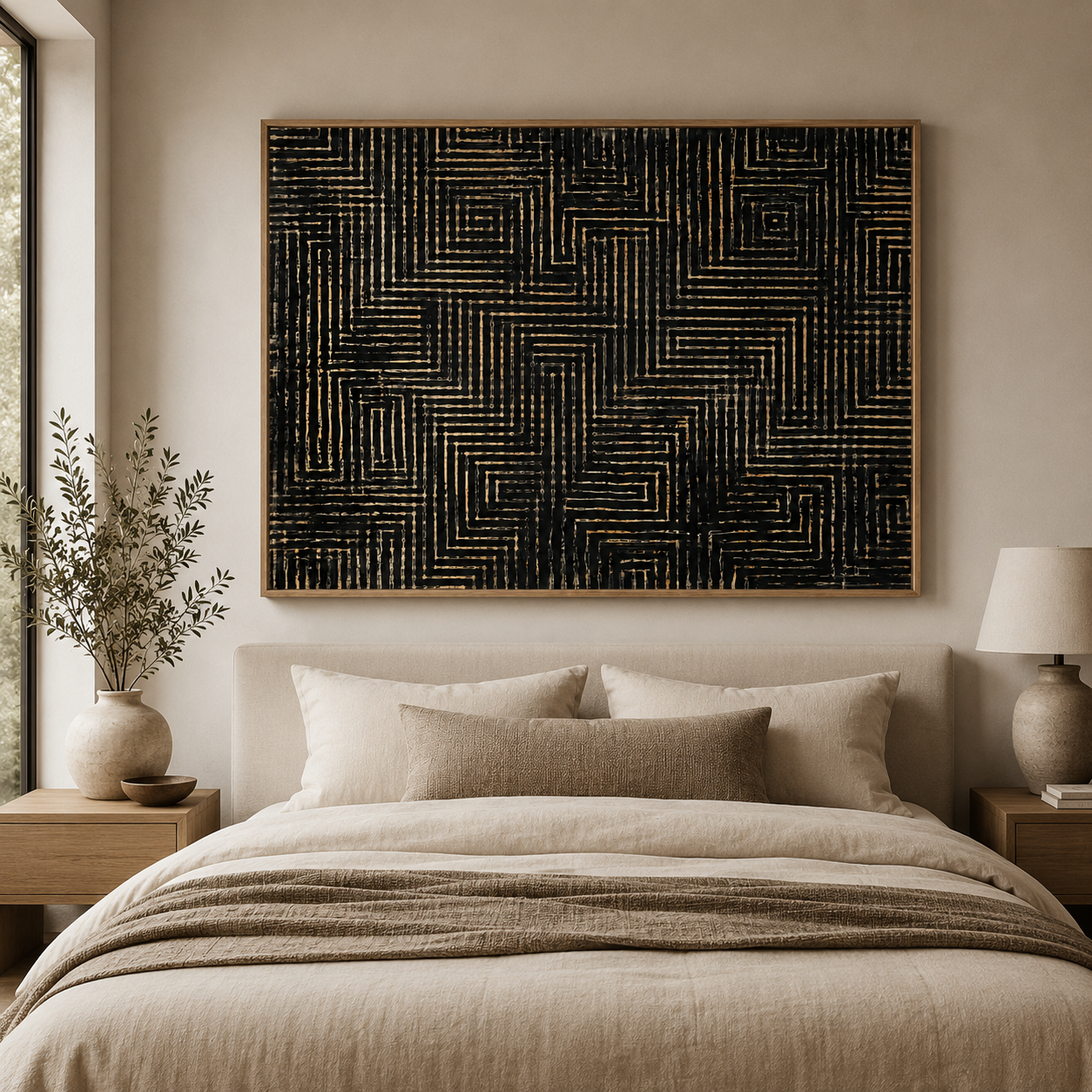 Black and Gold Wall Art Canvas — Circuit | Rossetti Art