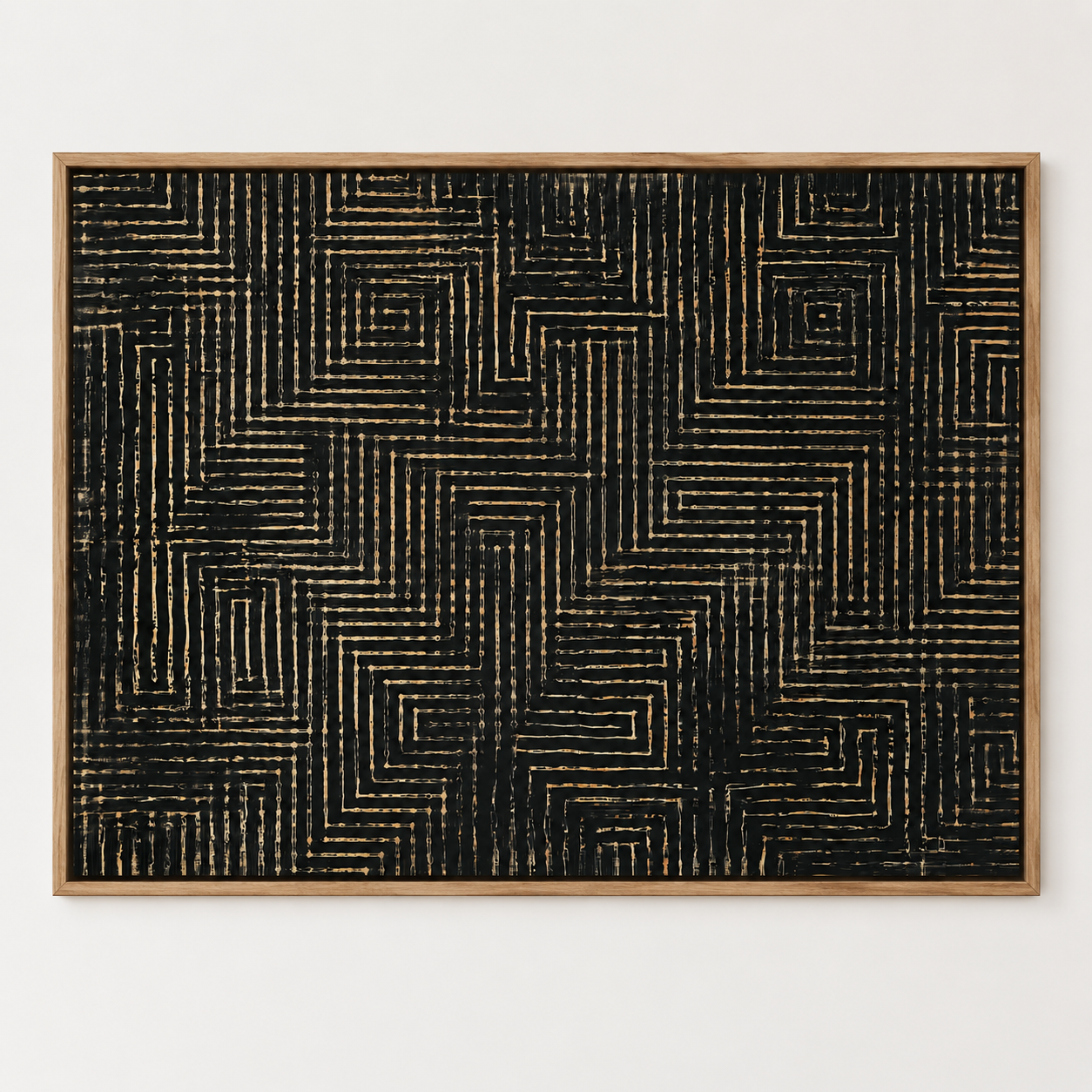 Black and Gold Wall Art Canvas — Circuit | Rossetti Art