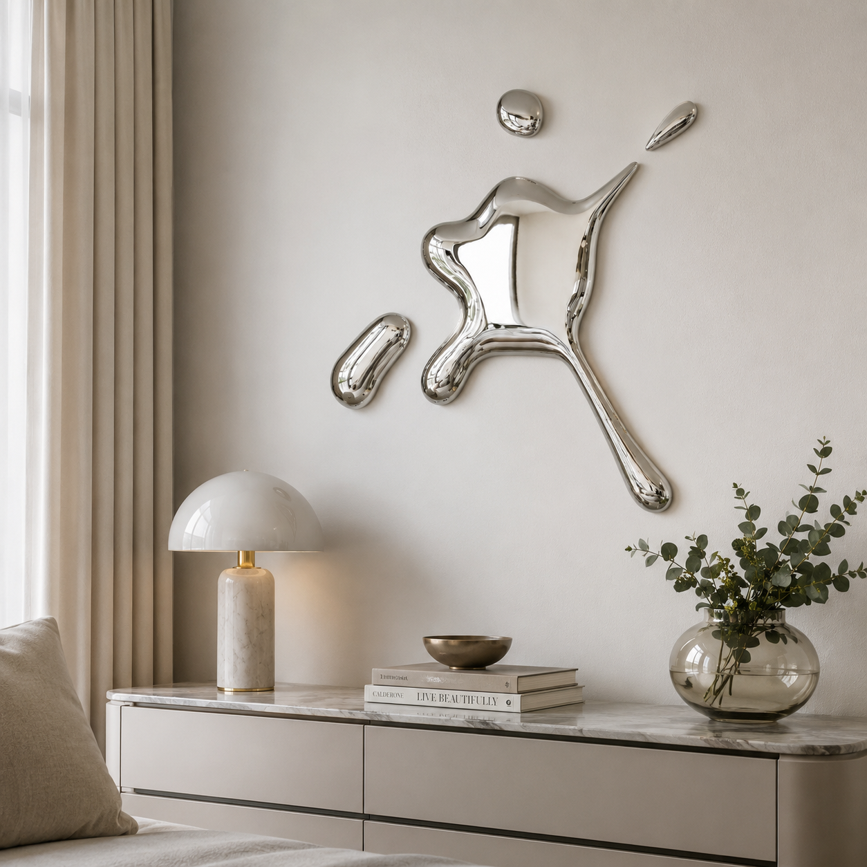 Abstract Metal Wall Art Sculpture — Libera | Rossetti Art