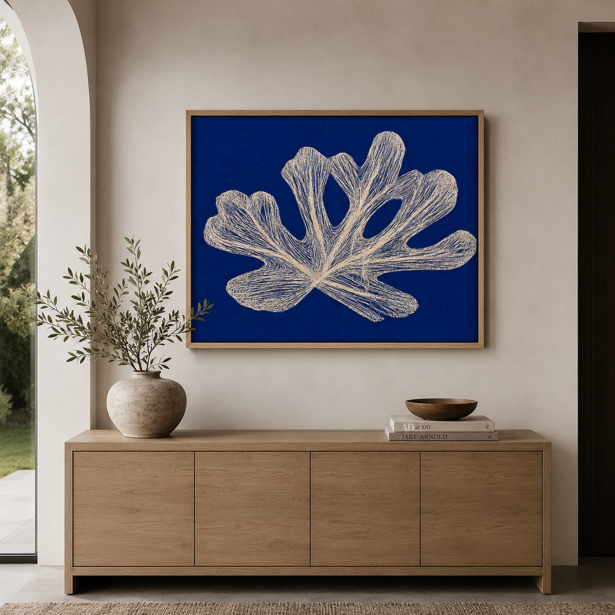 Blue Botanical Wall Art Print— Cyanotype | Rossetti Art